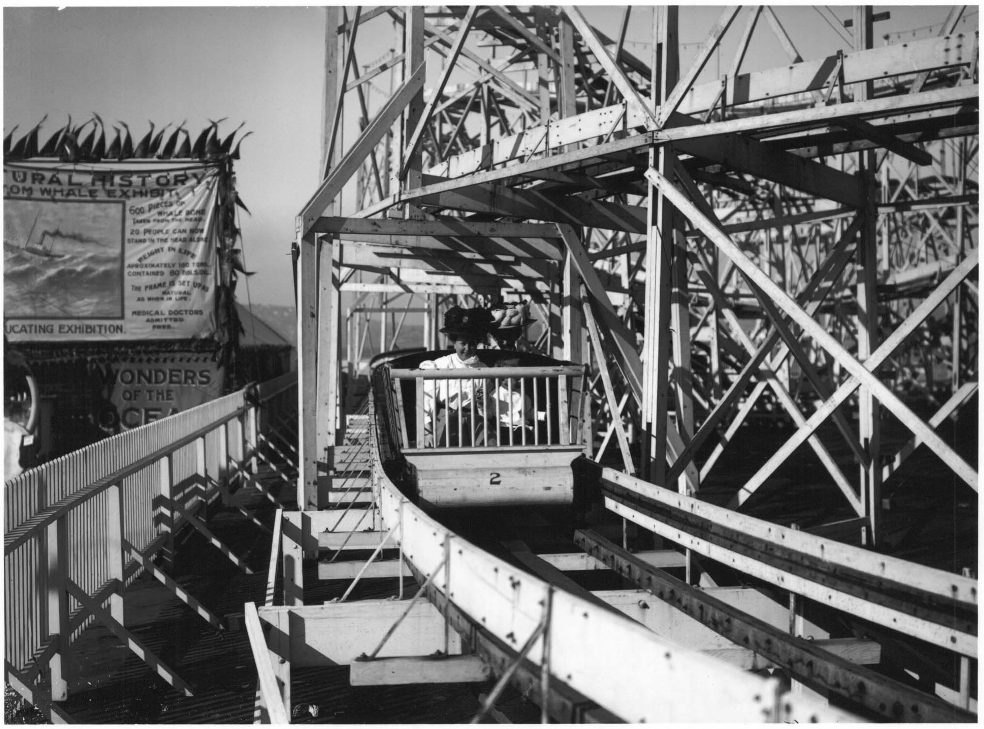 Image of Luna Park roller coaster, Seattle, circa 1912