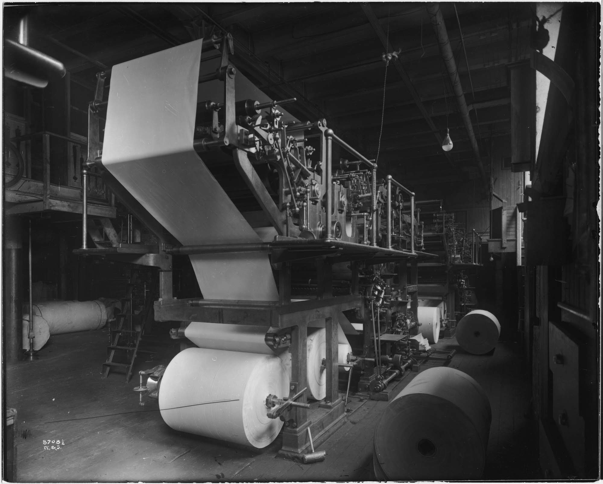 Image of Rotary press at Seattle Times, Seattle, circa 1911
