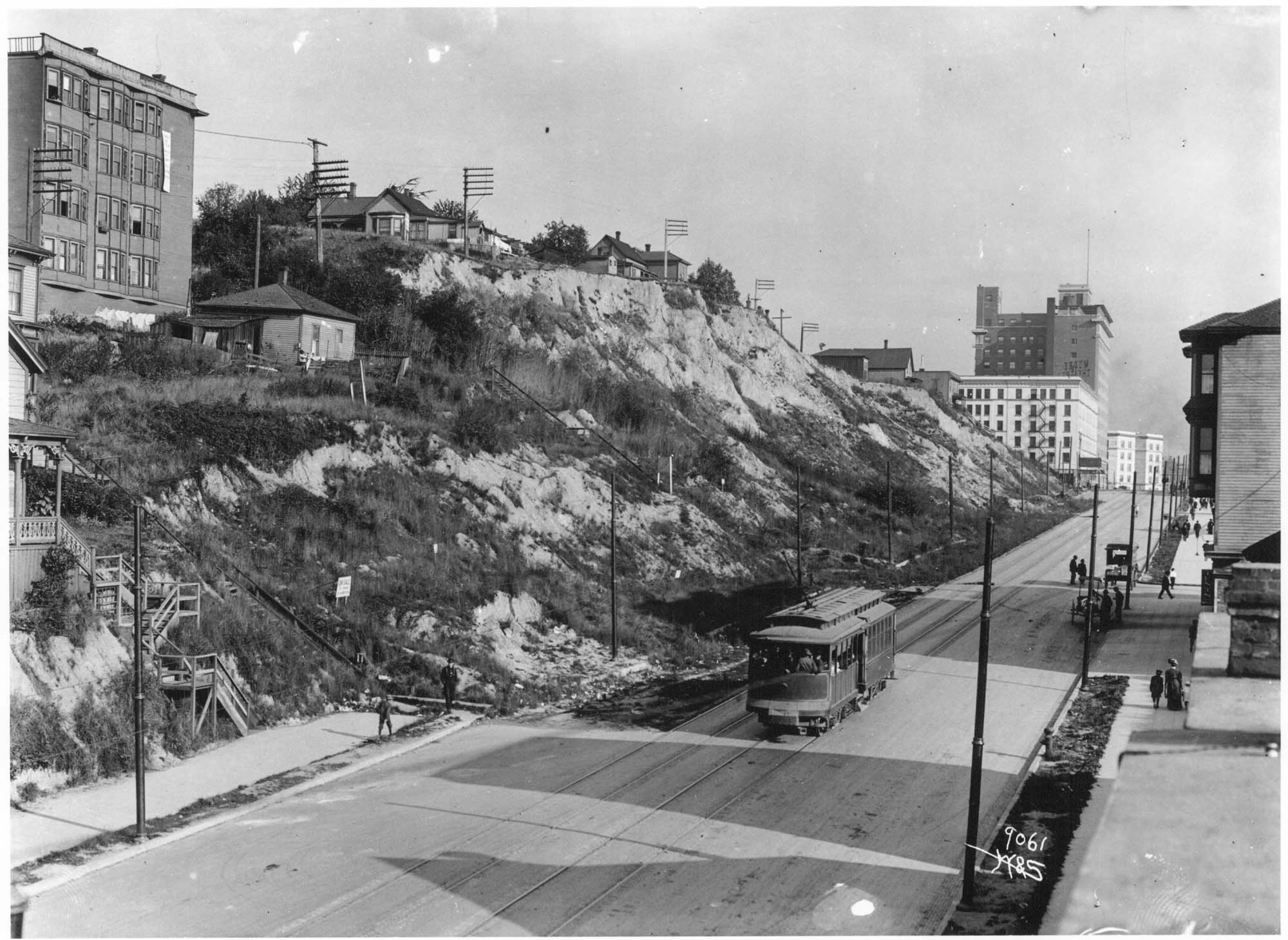 Image of Second Avenue, Seattle, circa 1909