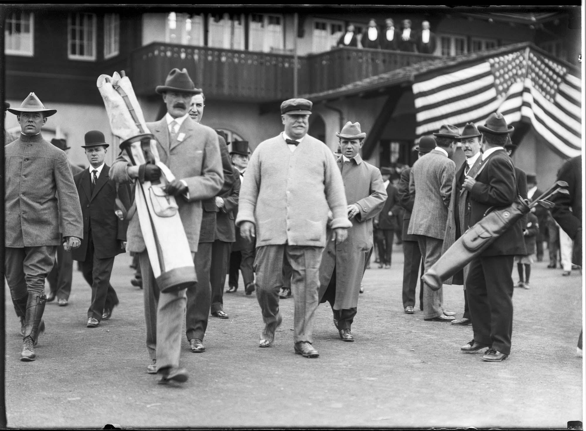 Image of President Taft at the Seattle Golf and Country Club, October 1, 1909
