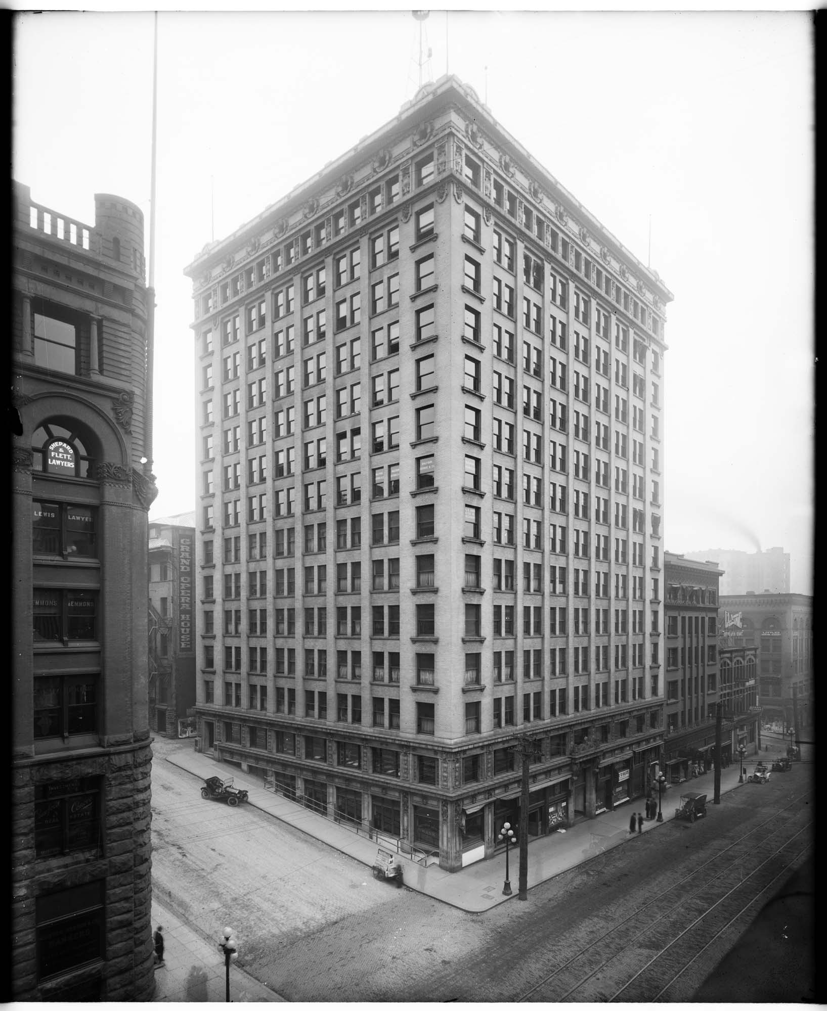 Image of Alaska Building, Seattle, circa 1909