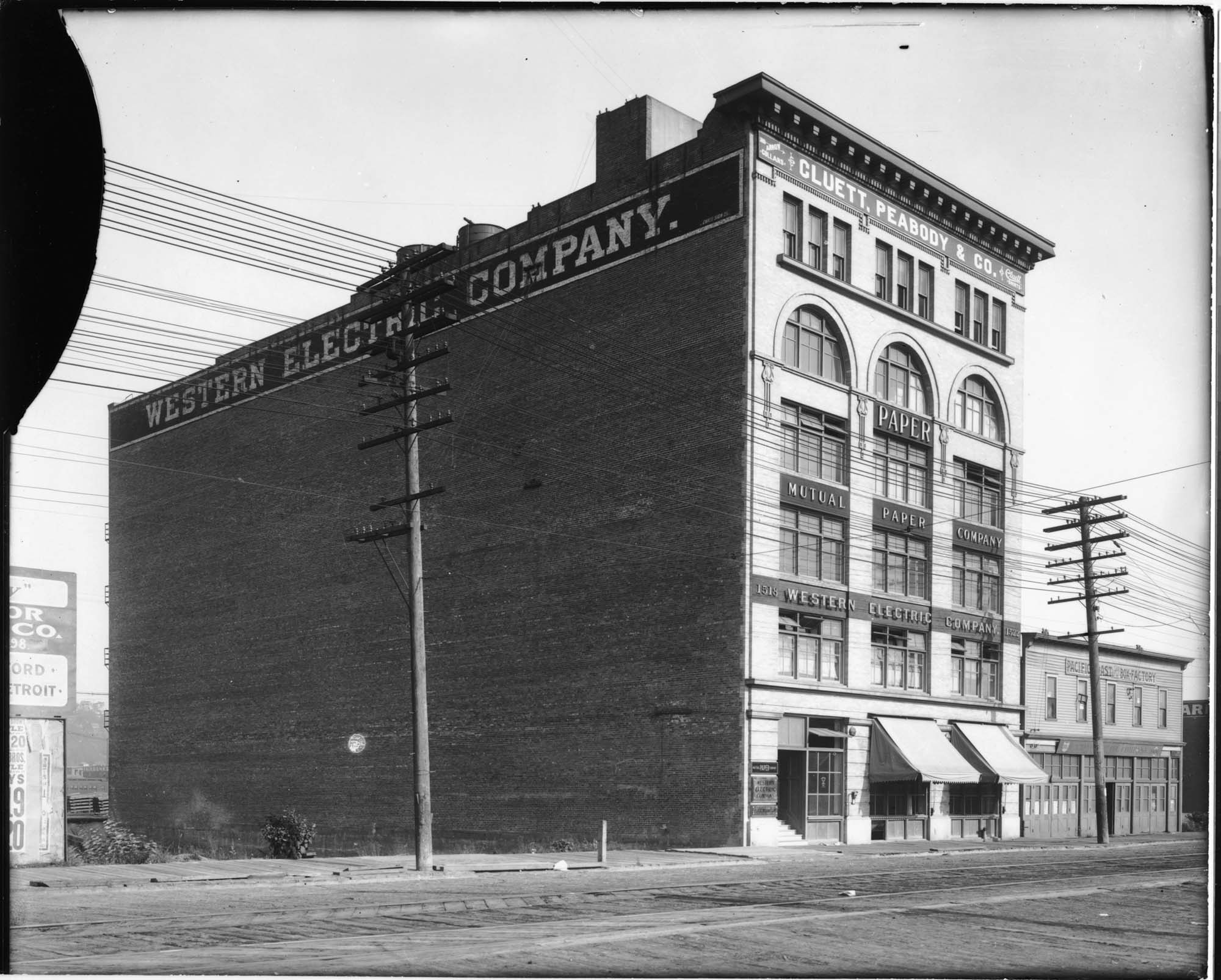 Image of Western Electric Co. building, Seattle, circa 1909