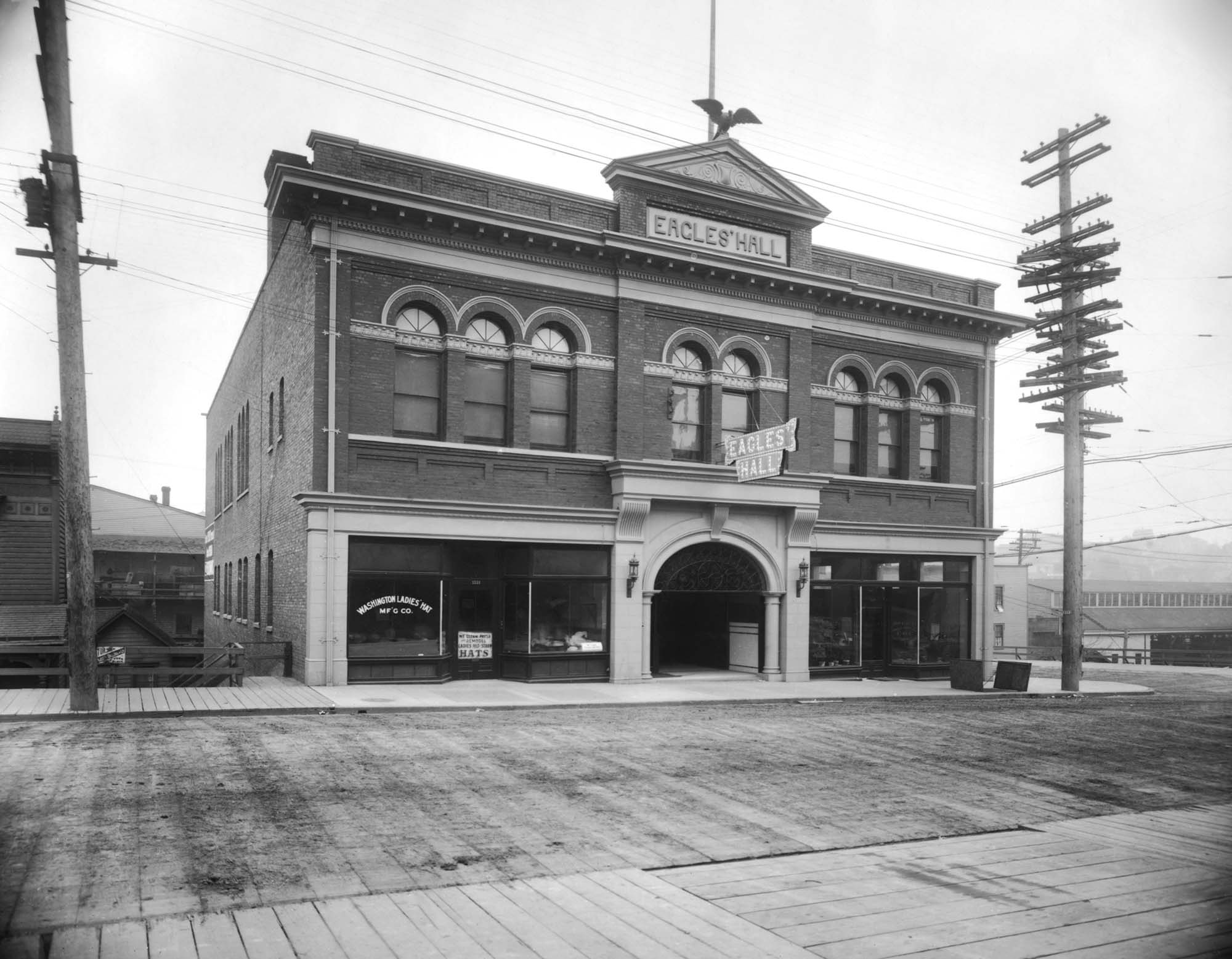 Image of Eagles Hall, Seattle, circa 1909