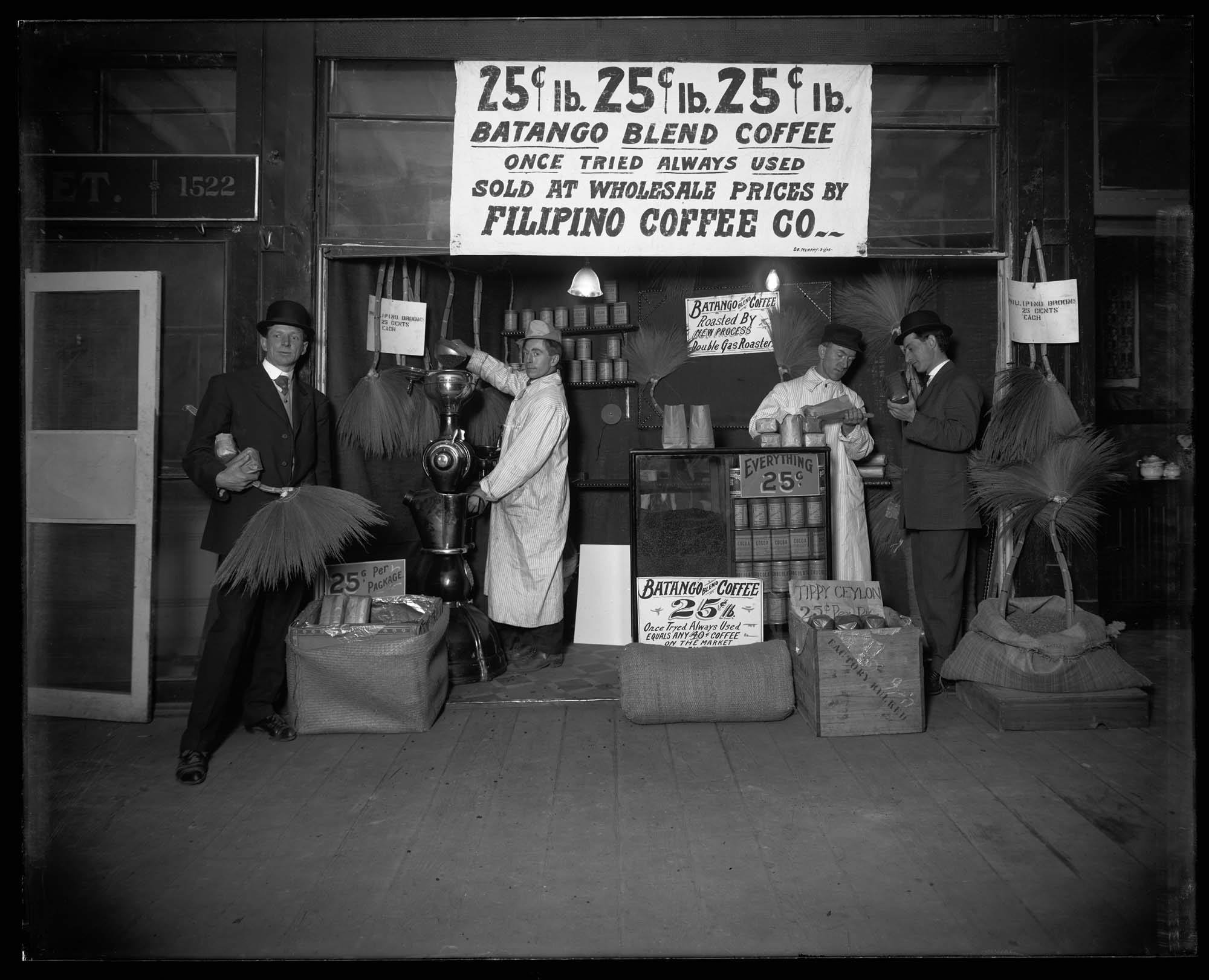 Image of Filipino Coffee Co., Seattle, circa 1909