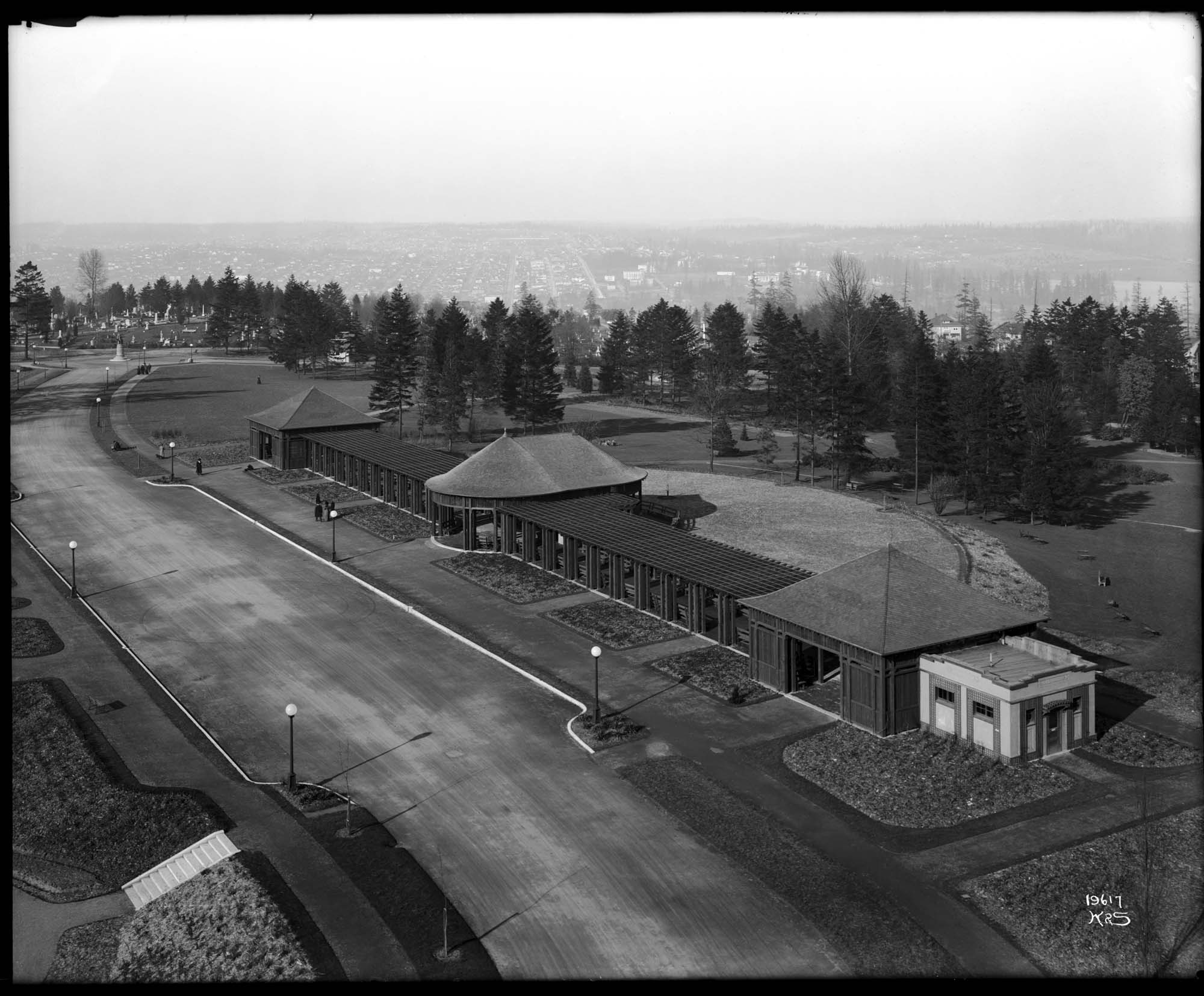 Image of Volunteer Park music pavilion, Seattle, circa 1912