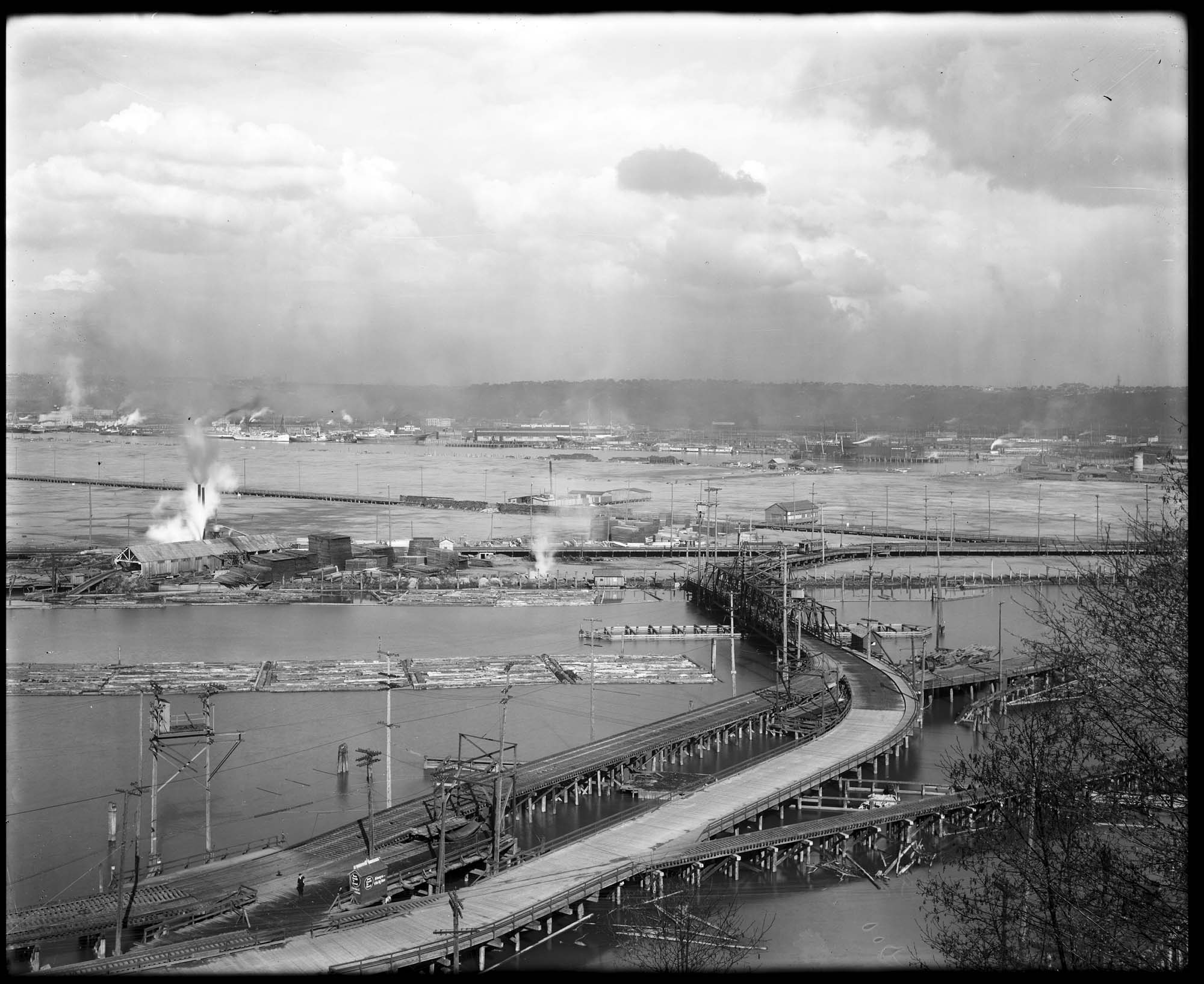 Image of Panorama of Harbor Island, circa 1912