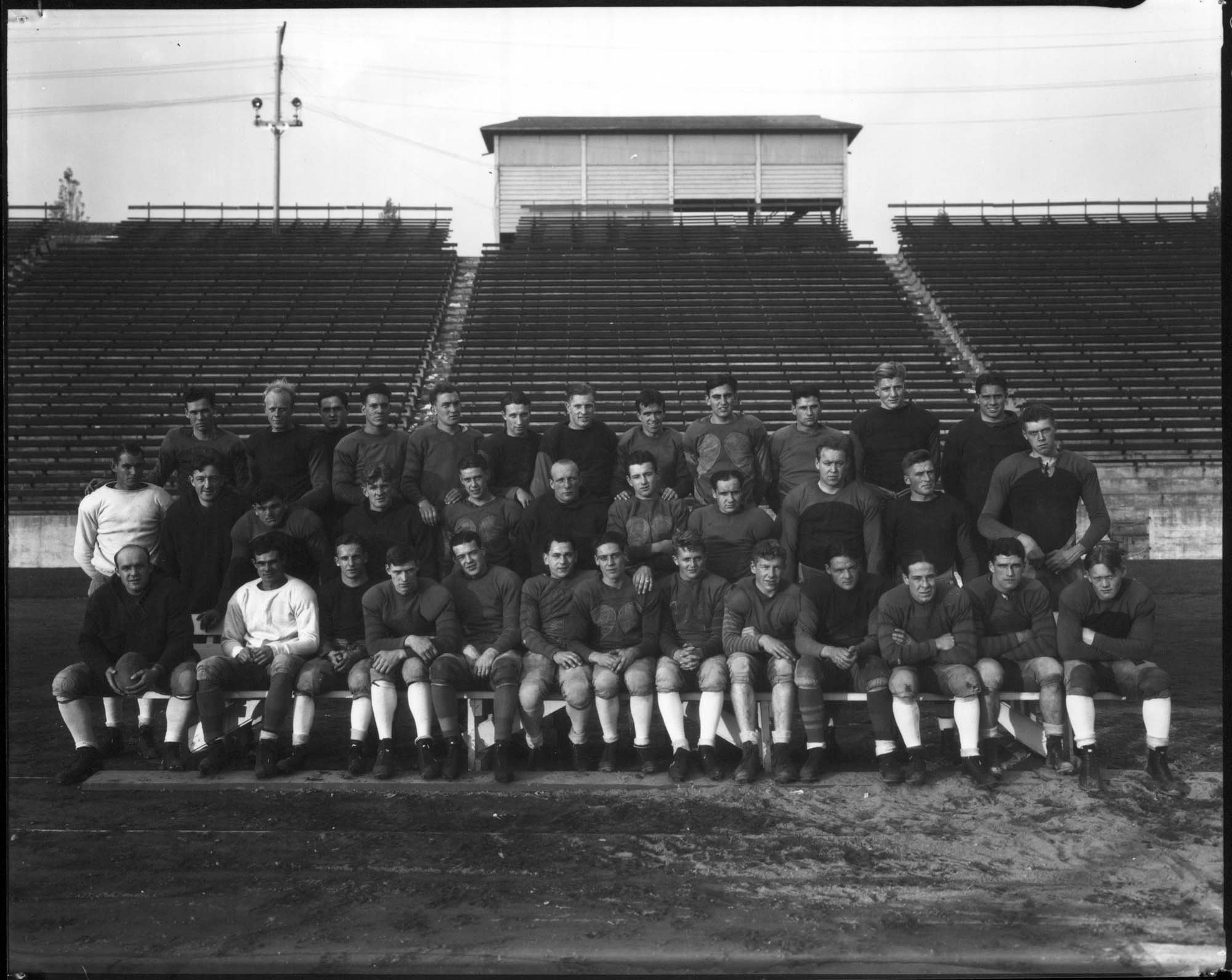 Image of University of Washington football team, Seattle, October 31, 1927