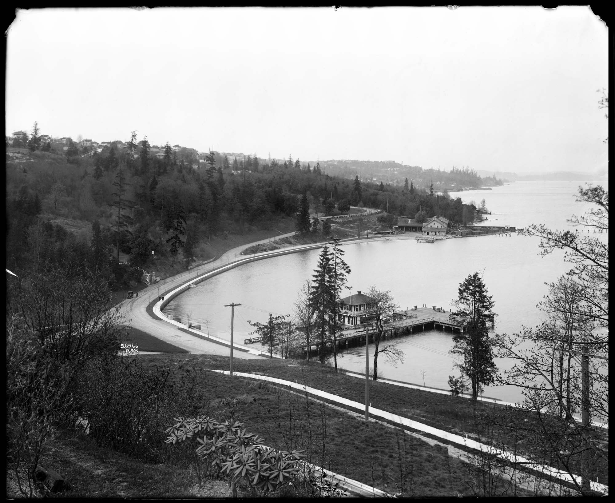 Image of Lake Washington Boulevard at Mount Baker, circa 1913