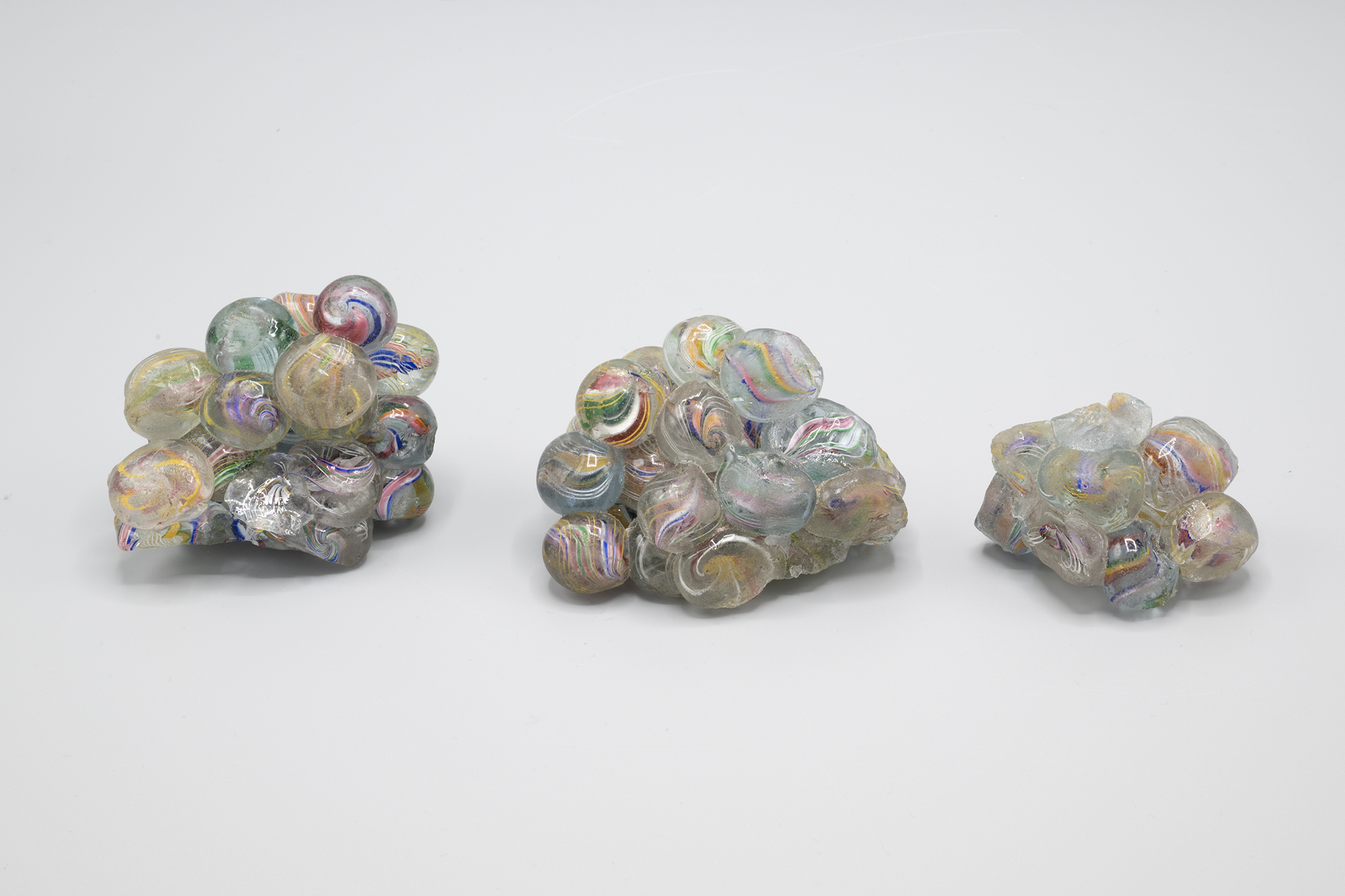 Image of Collection of marbles that melted in the Great Seattle Fire of 1889