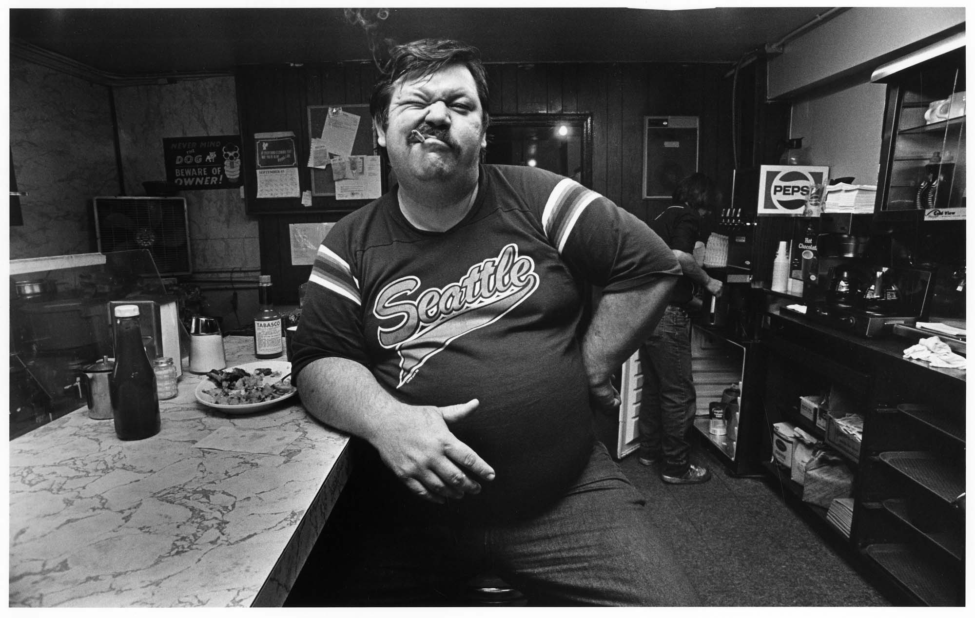Image of Cafe patron, Seattle, September 23, 1983