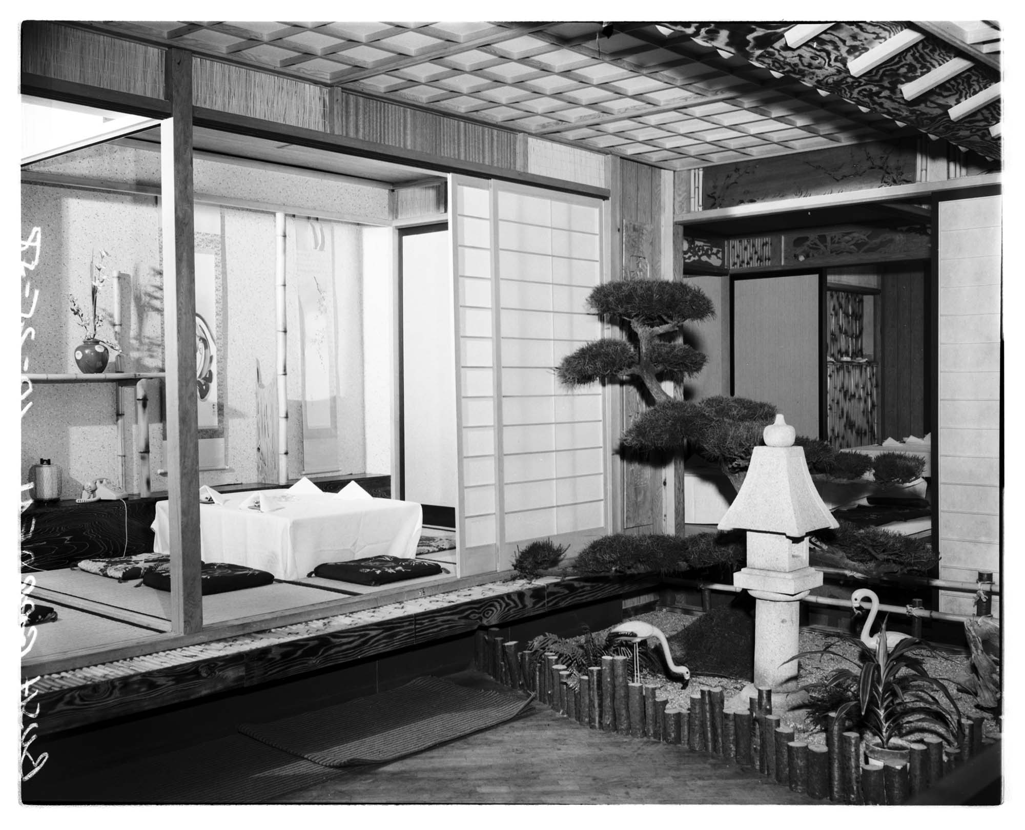 Image of Bush Garden restaurant interior, Seattle, October 25, 1958