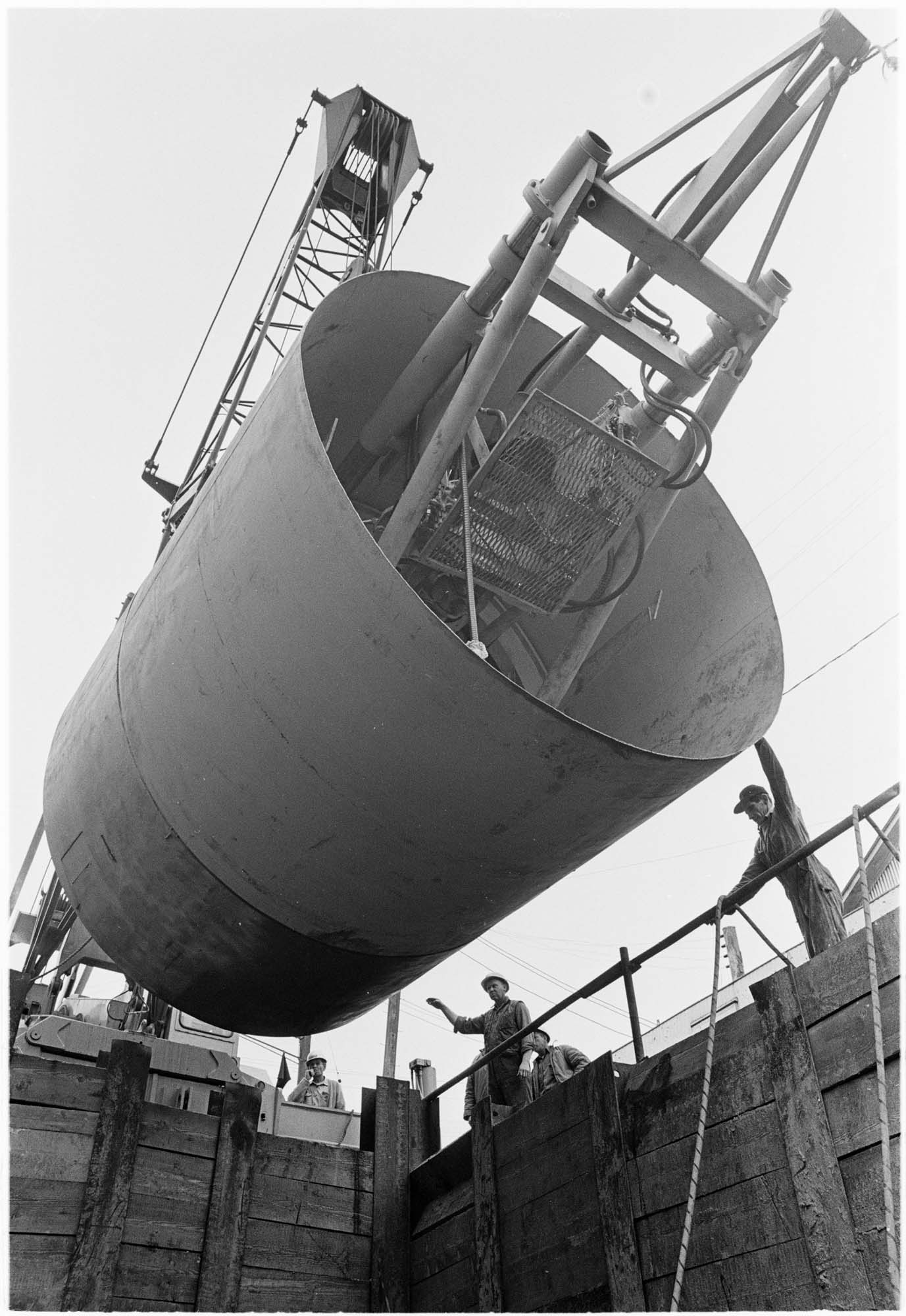 Image of Tunnel driller for Metro sewer project, Seattle, 1967