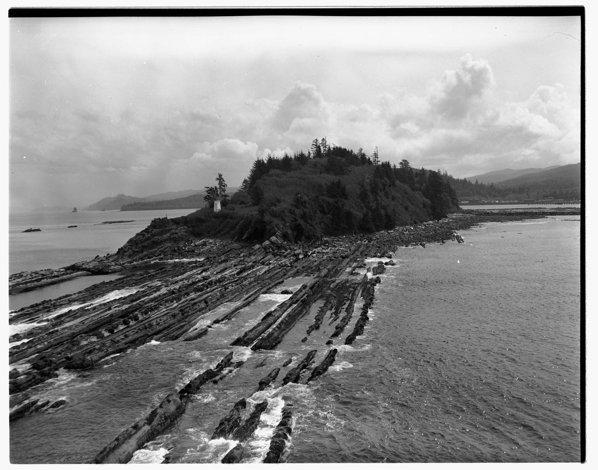 Image of Aerial view of Washington State coastline, 1959