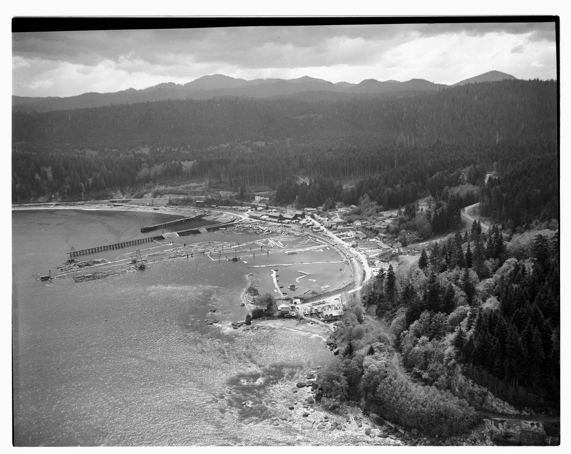 Image of Aerial view of Washington State coastline, 1959