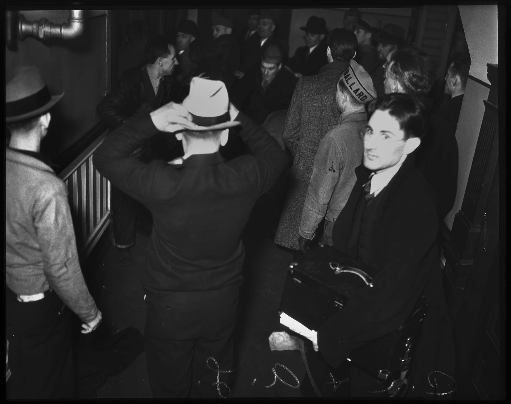 Image of American Legion exposes Communist College in Burke Building, Seattle, 1936