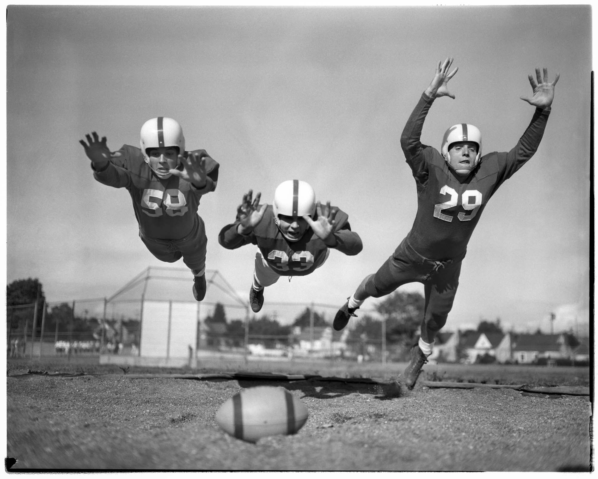 Ballard High School football players, Seattle, September 1954  Museum of  History & Industry