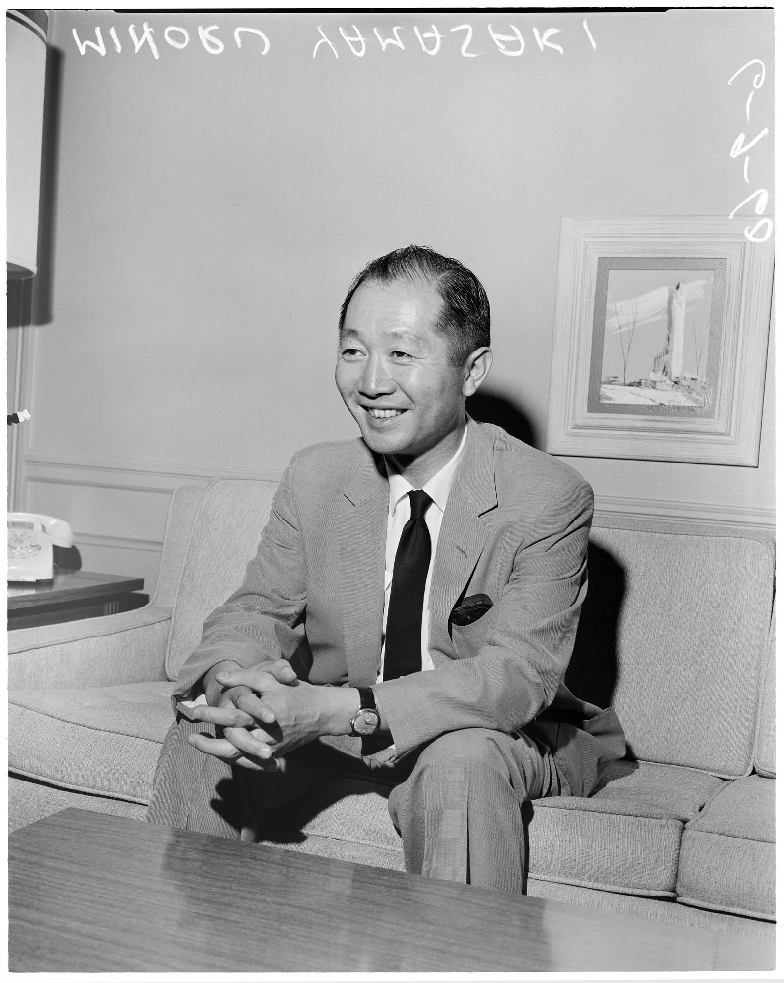 Image of Architect Minoru Yamasaki, Seattle, 1960