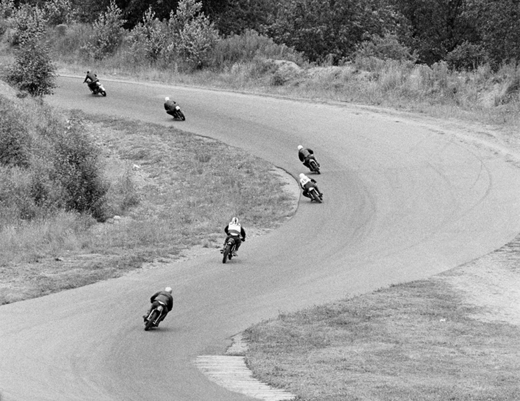 Image of Motorcycles in race, Kent, 1966