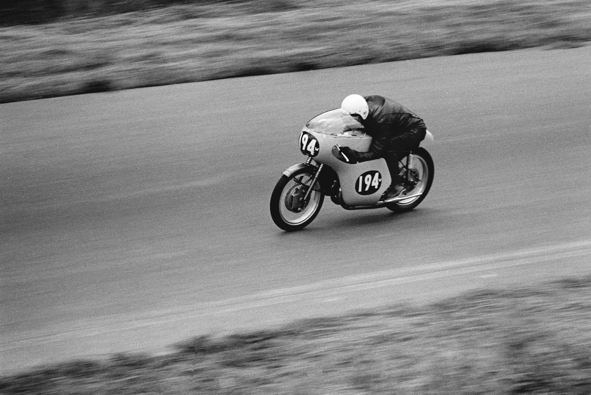 Image of Motorcycle in race, Kent, 1966