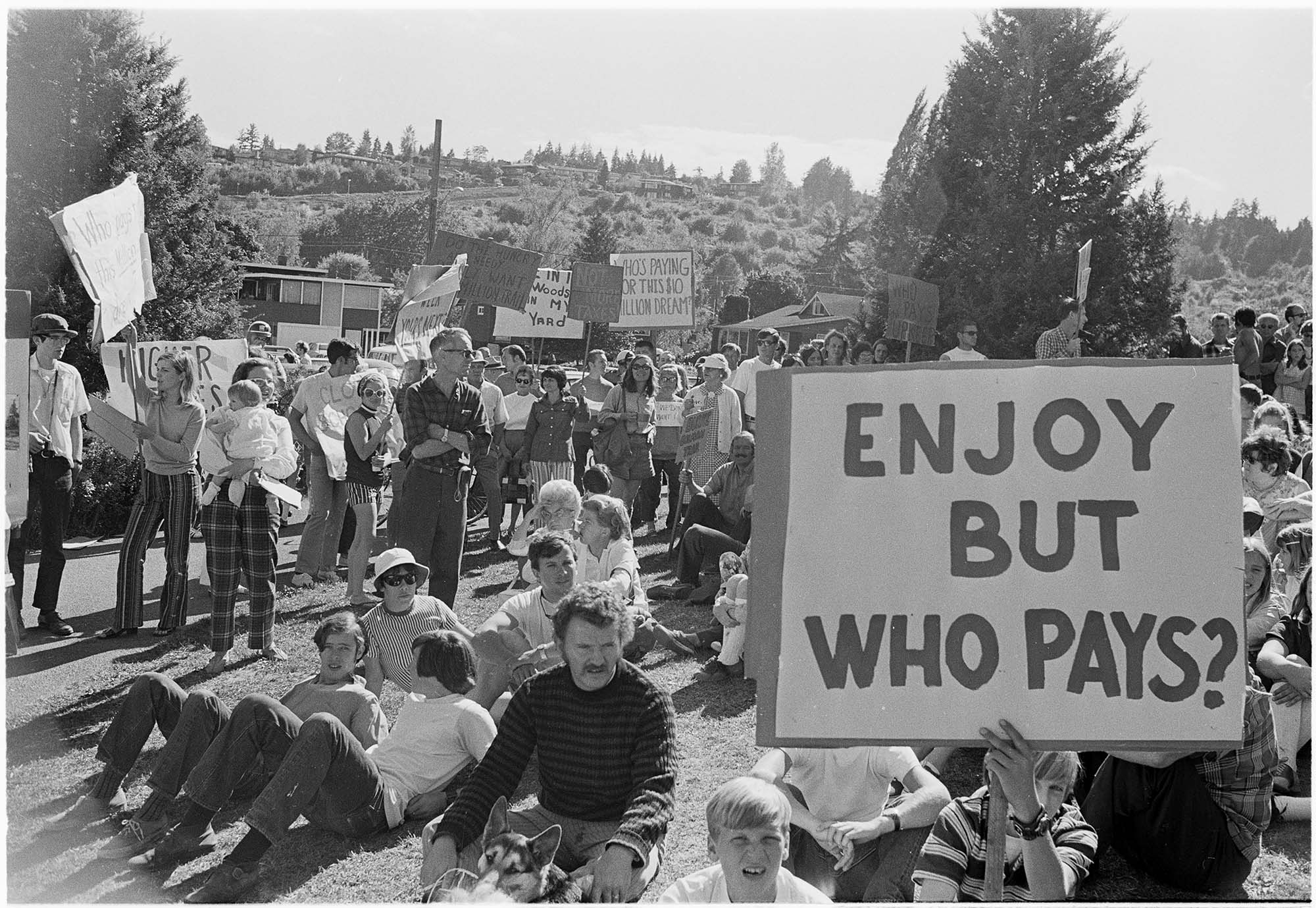 Image of Rally against the Burke Gilman Trail, Seattle, September 12, 1971