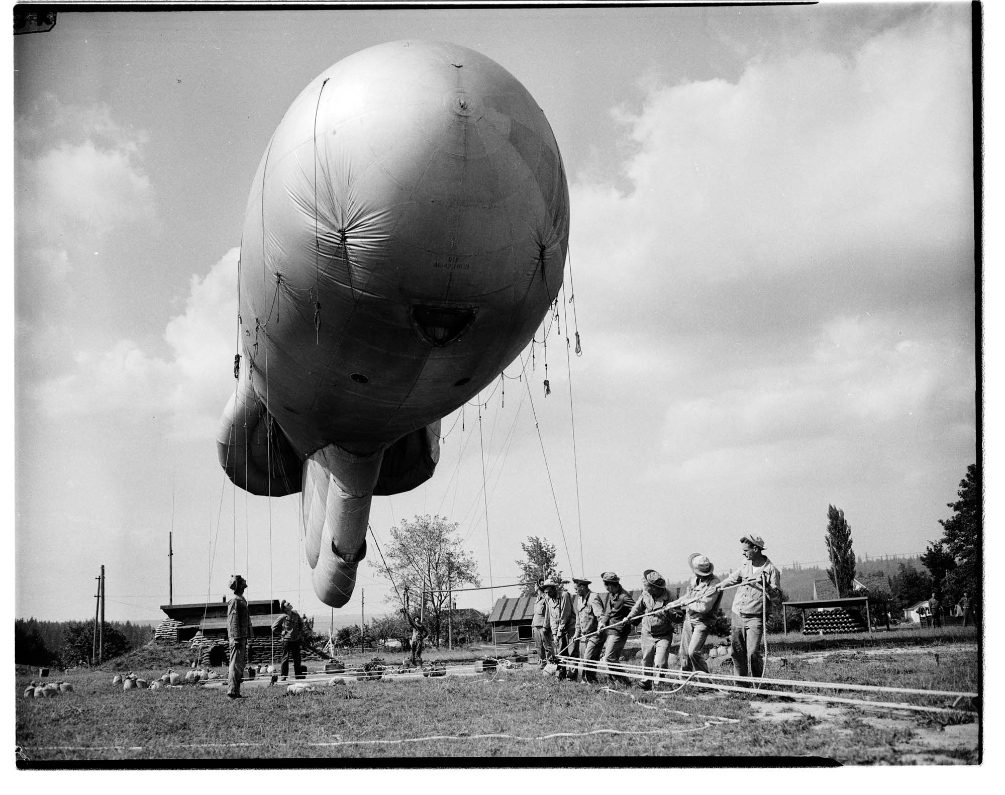 Image of Barrage balloon, Seattle, 1943