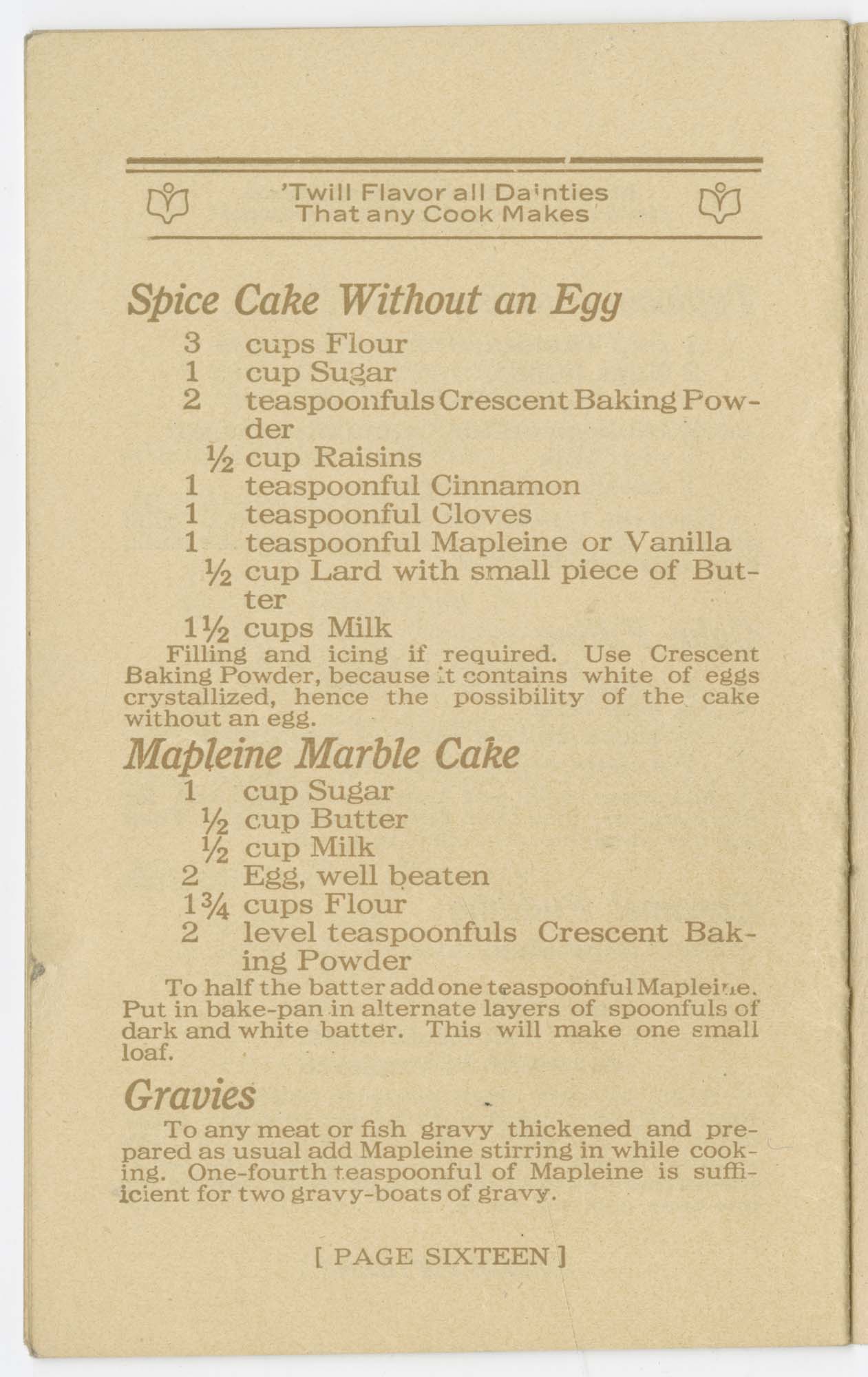 Image of Mapleine Dainties and How to Make Them, circa 1920