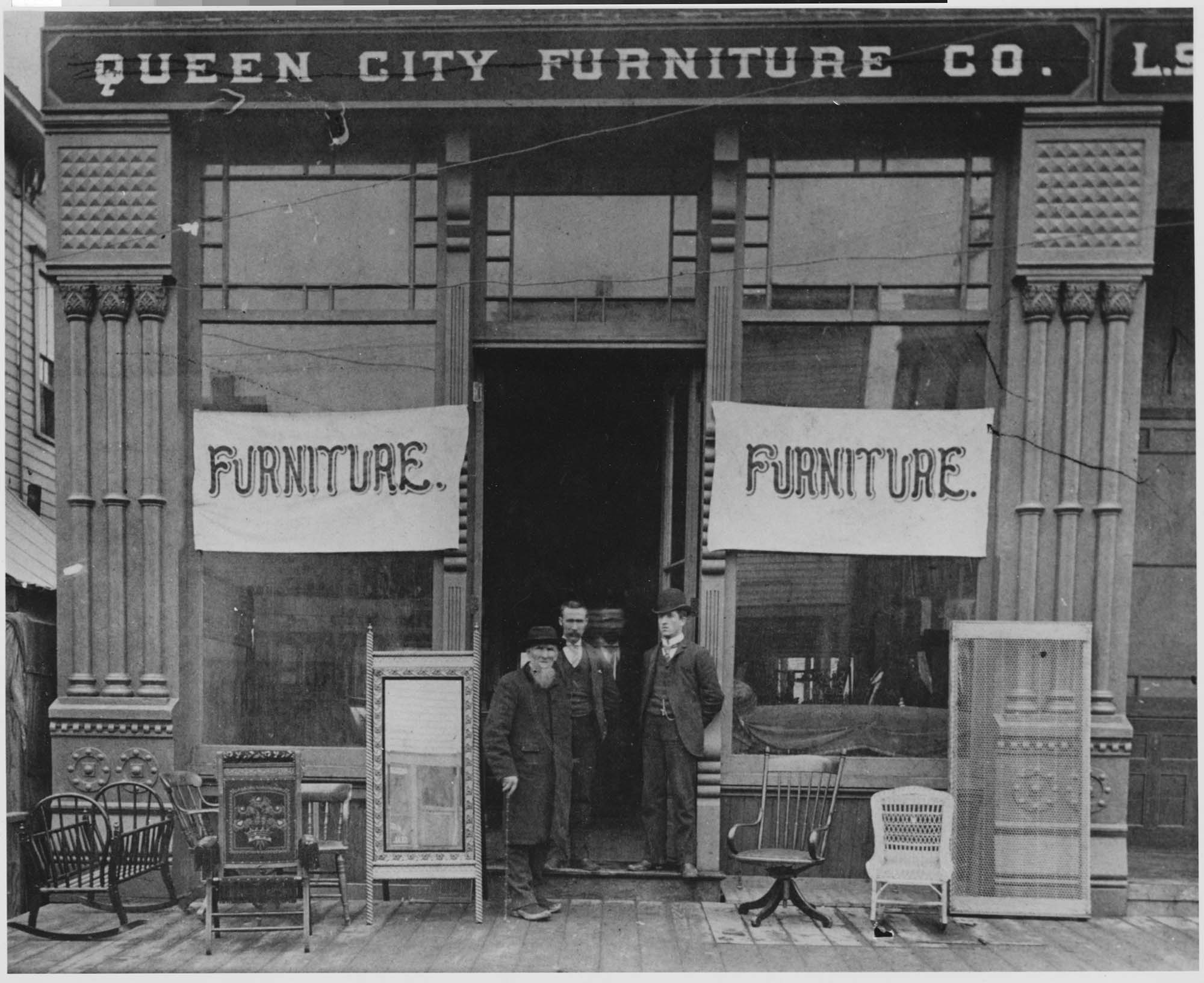 Image of Queen City Furniture Co., Seattle, circa 1891