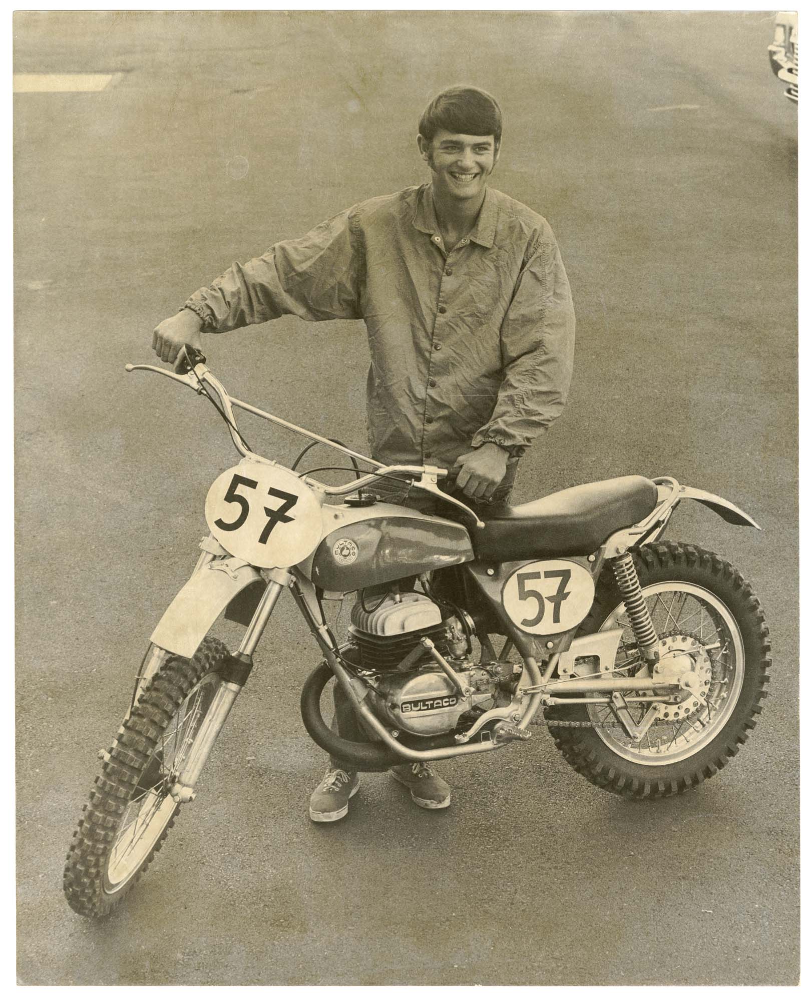 Image of Jim Pomeroy, motocross champion, Seattle, December 31, 1973