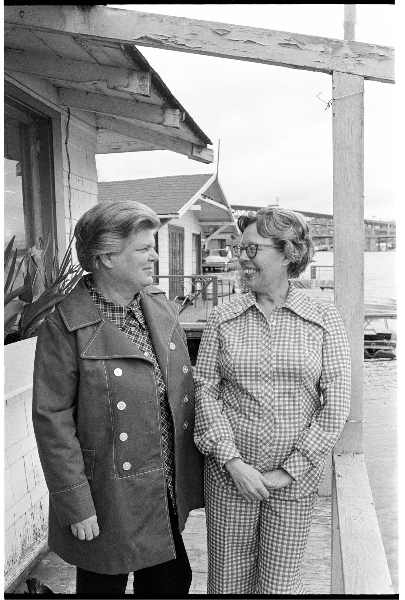 Image of Phyllis Lyon and Del Martin, founders of Daughters of Bilitis, Seattle, April 5, 1973