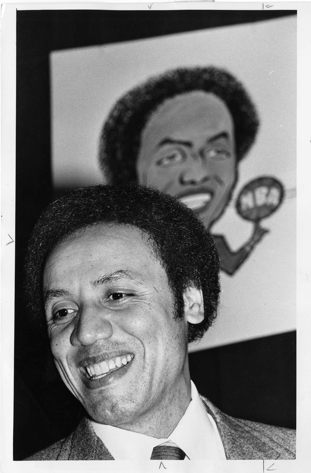 Image of Lenny Wilkens after being named Seattle Post-Intelligencer's Sports Star of 1978, Seattle, January 9, 1979