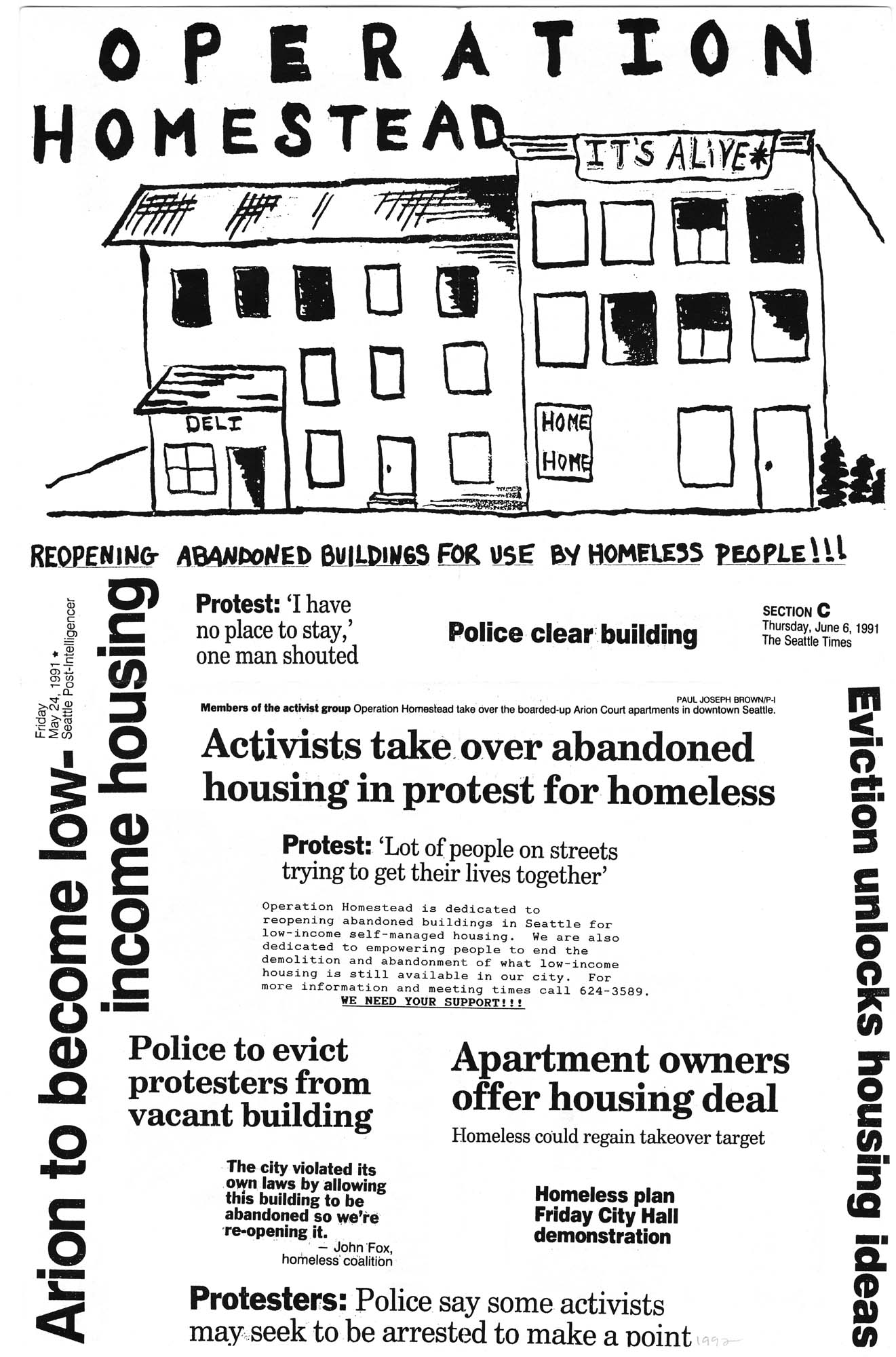 Image of Operation Homestead leaflet, 1991