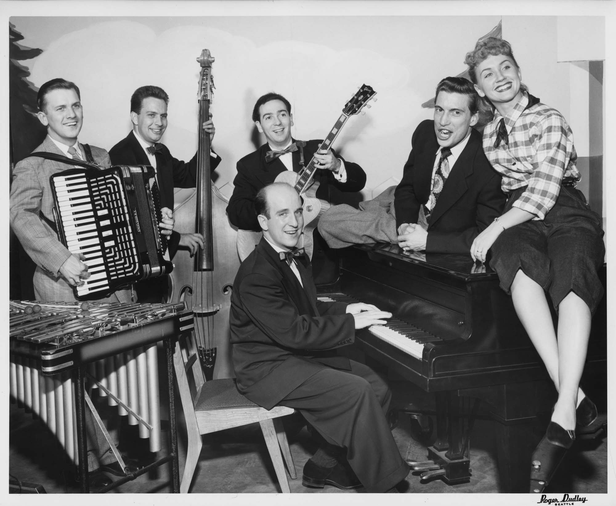 Image of Art Barduhn Trio with Stan Boreson and others, circa 1953