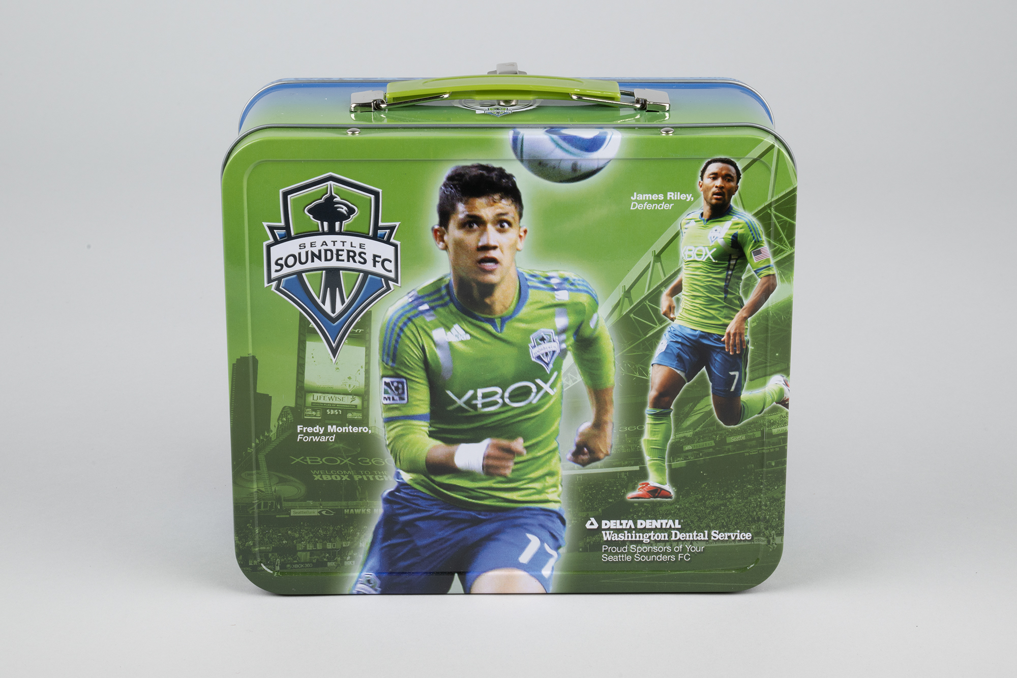 Image of Seattle Sounders FC promotional lunchbox, 2011