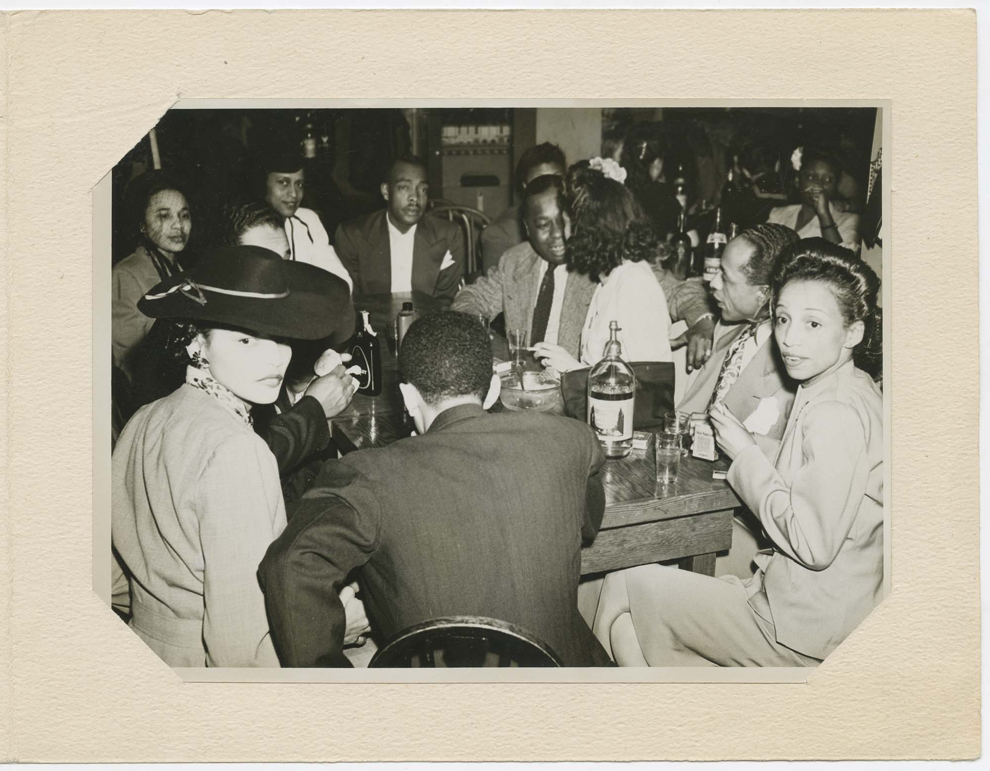 Image of Souvenir photo folder from the Basin Street Club, Seattle, circa 1945