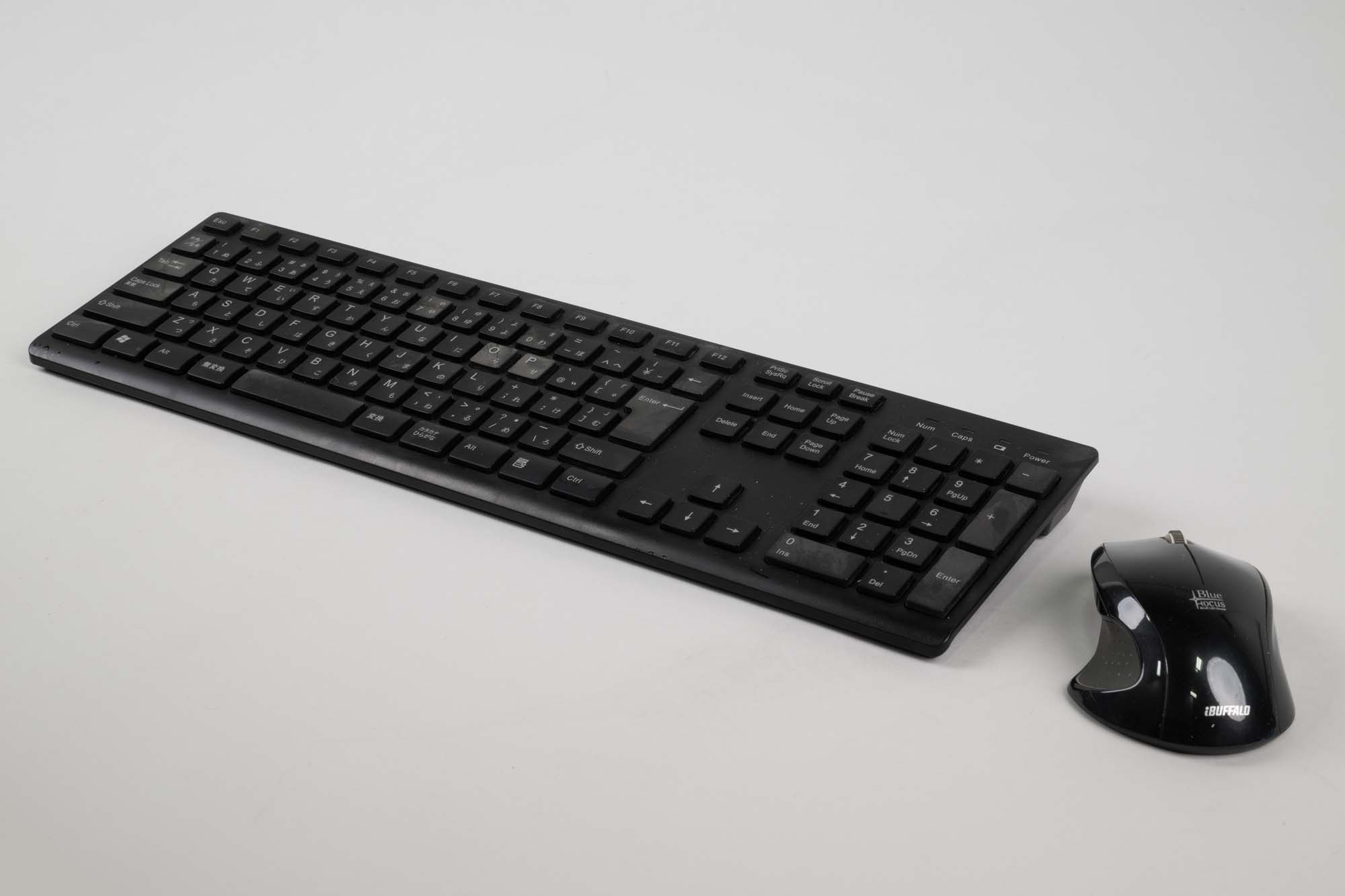 Image of Japanese & English computer keyboard and mouse associated with the Seattle Tunnel Boring Machine computer mainframe, ca. 2012