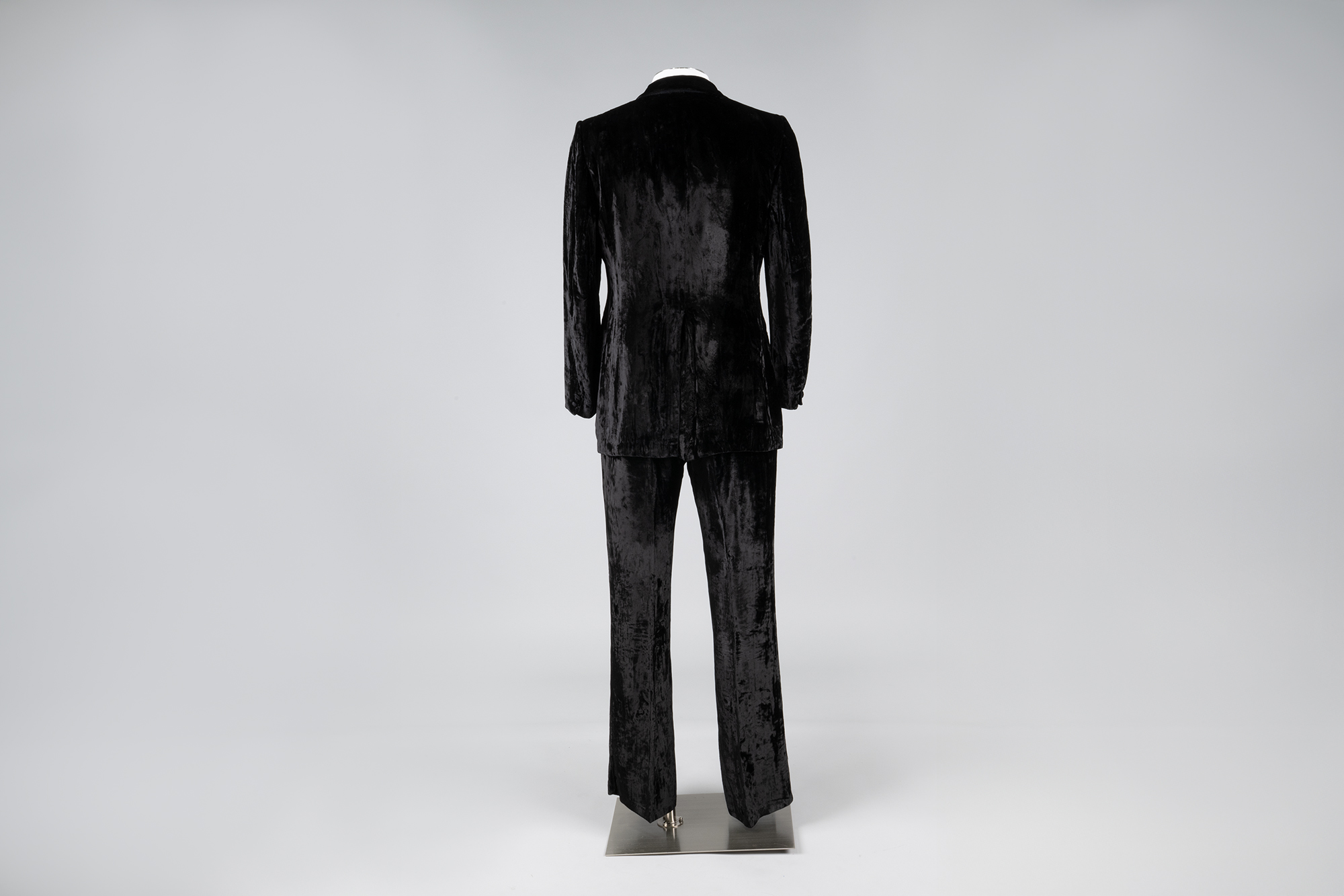 Image of Black velvet suit, ca. 1970s