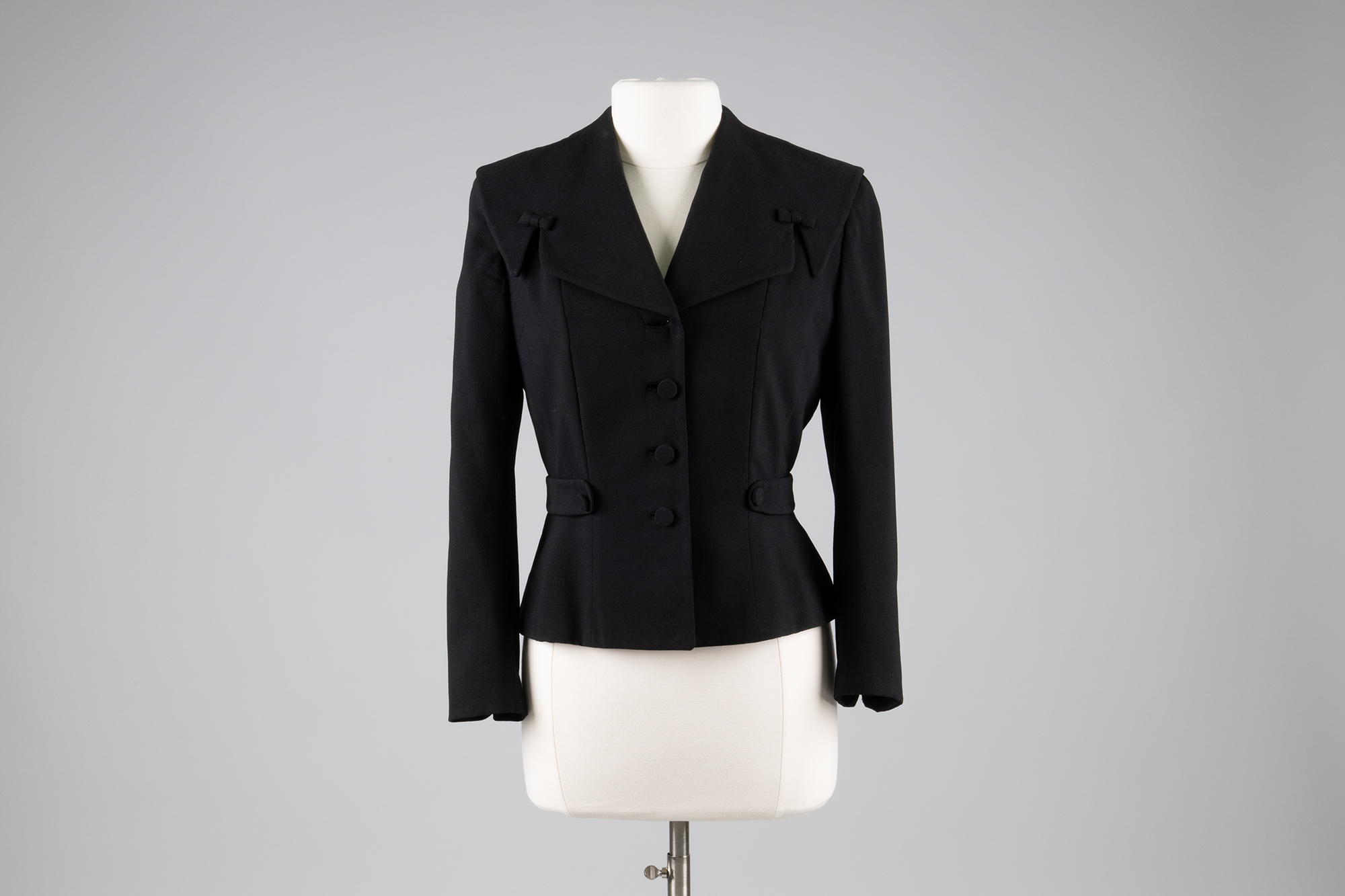 Image of Black jacket worn by Flossie Smith to 1961 event with Martin Luther King Jr.