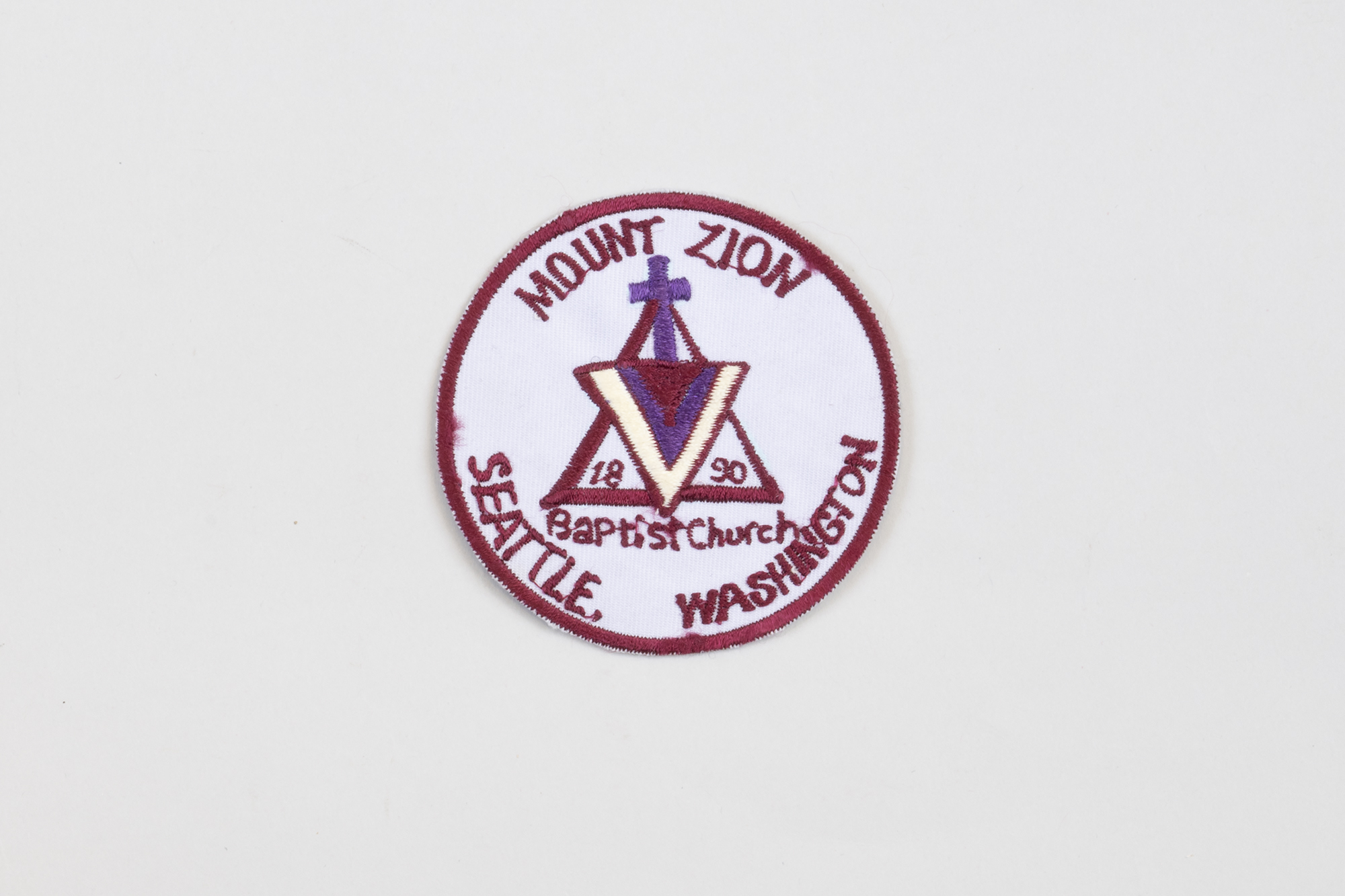 Image of Mount Zion Baptist Church patch, ca. 1980s-2000s