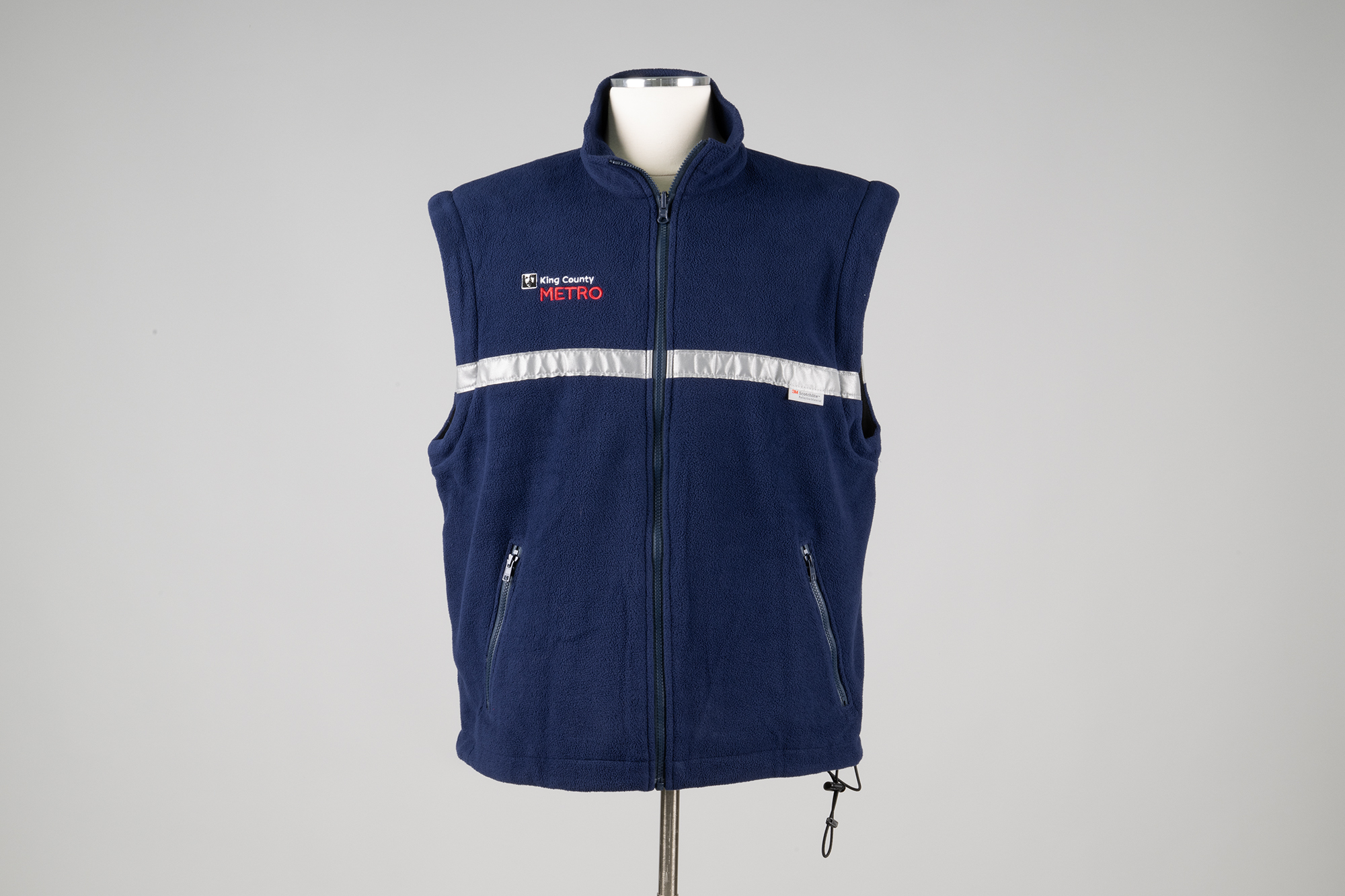 Image of King County Metro Uniform fleece jacket with zip-off sleeves, 2018-2019