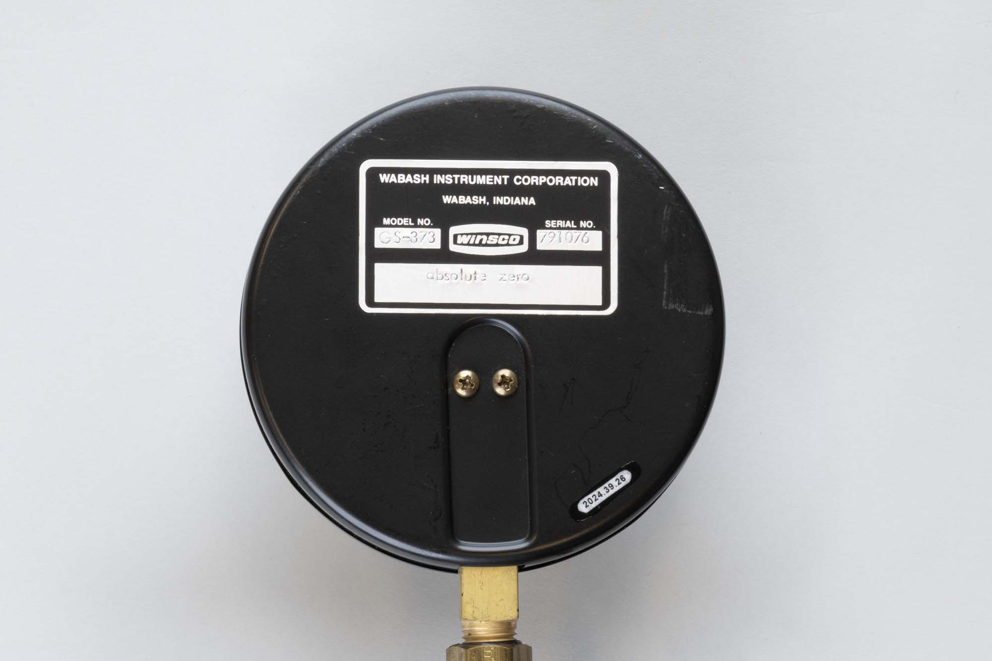 Image of Prop for demonstrating absolute zero, made of a metal toilet float, 1990s
