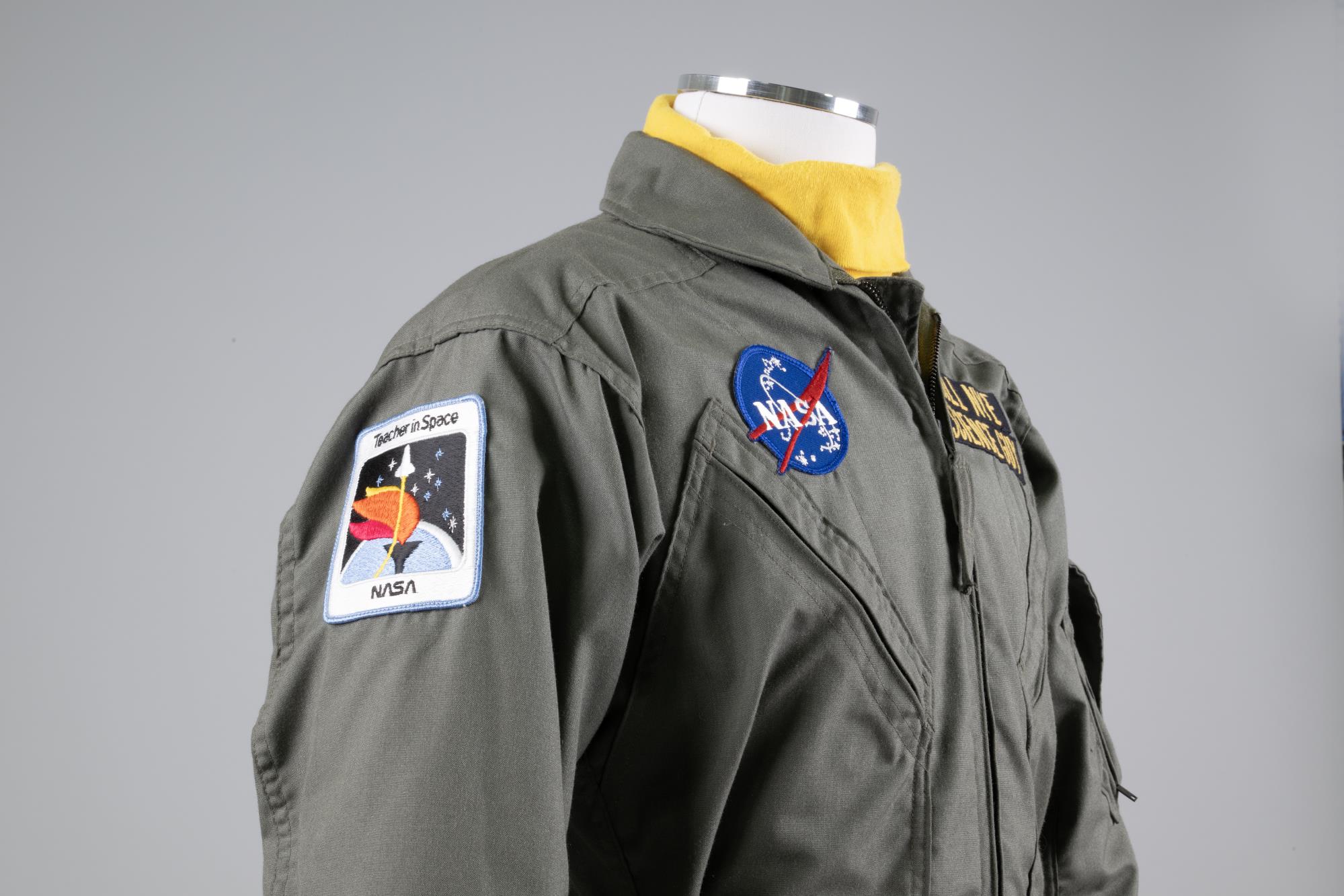 Image of NASA flight suit worn by Bill Nye, ca. 1997