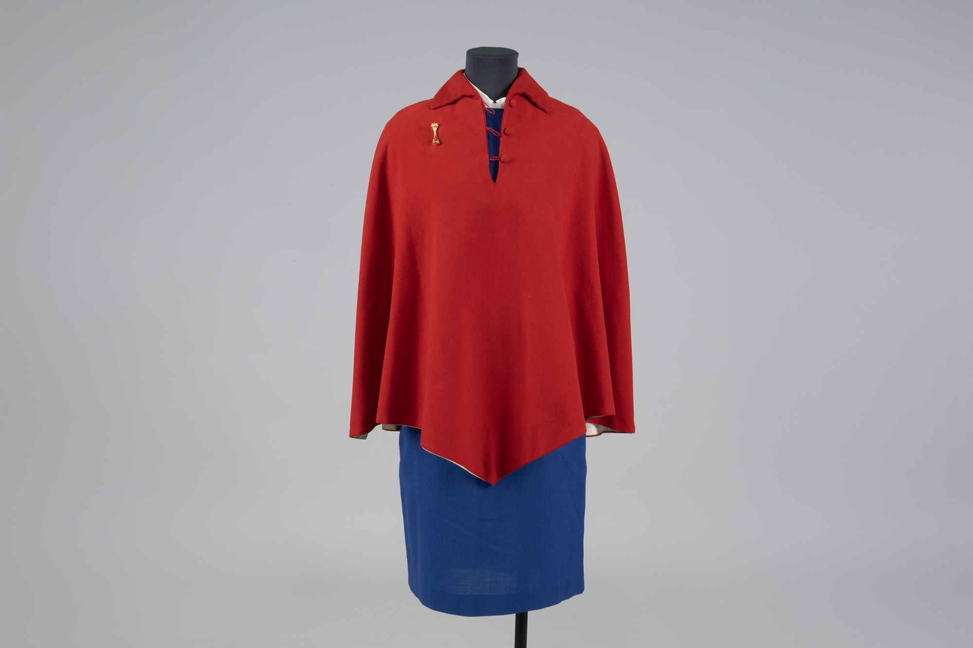 Image of Space Needle elevator operator uniform, designed and worn by Joan Gellermann Seiler Nykreim, 1962