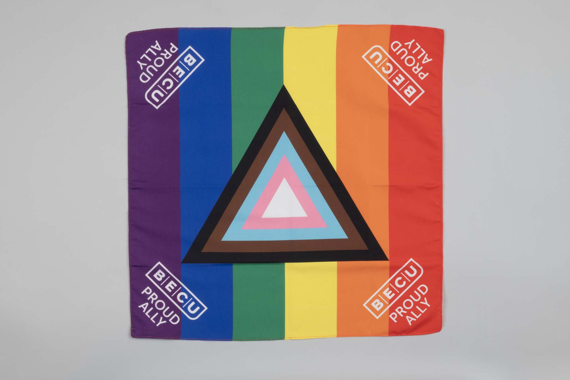 Image of BECU branded “Proud Ally” bandana, ca. 2018-2024