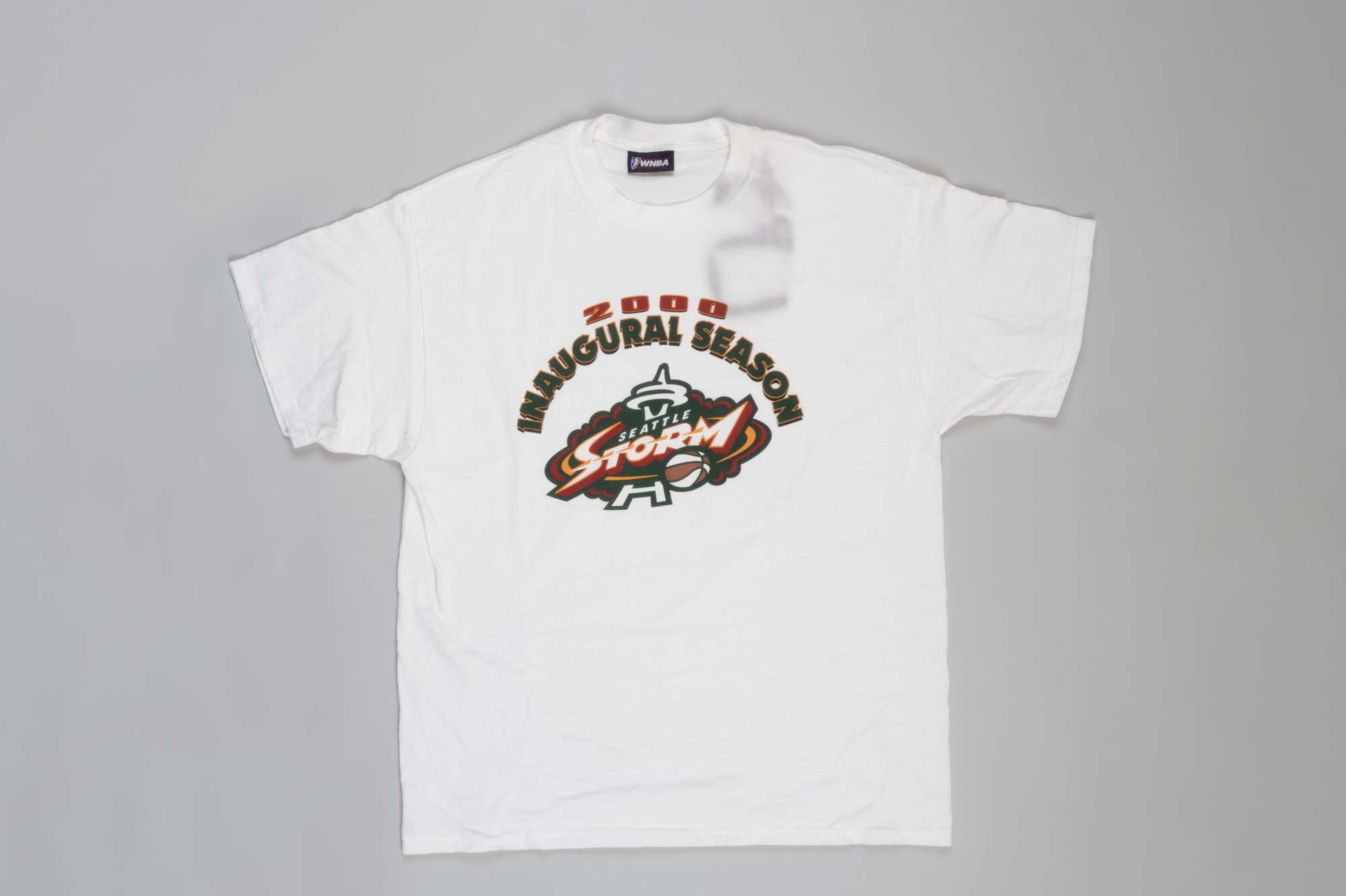 Image of WNBA Seattle Storm T-shirt from Inaugural Season, 2000