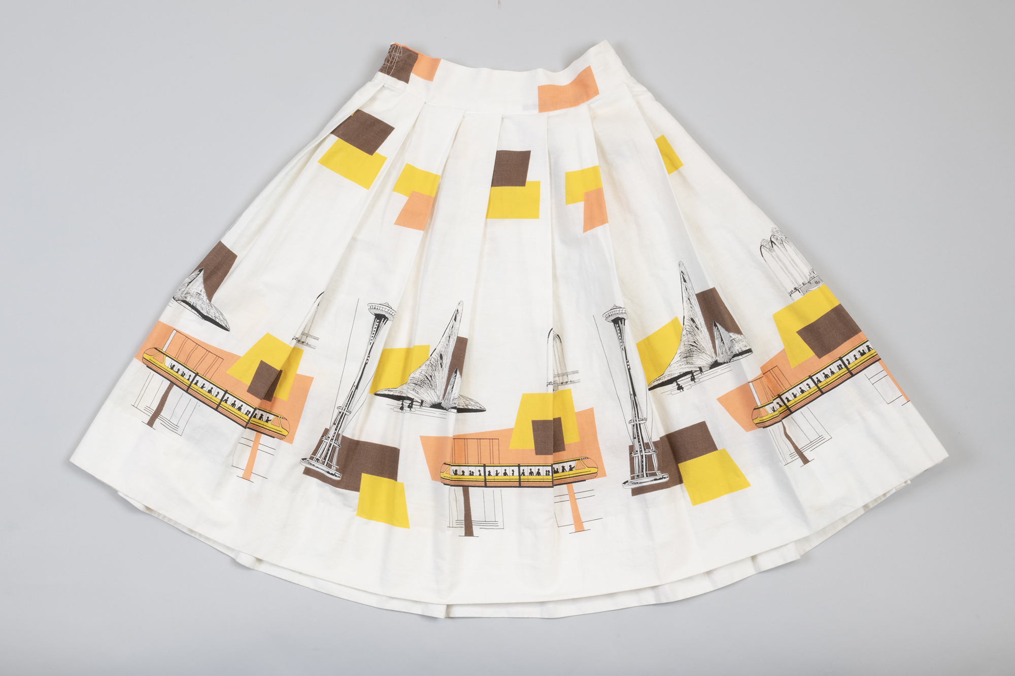 Image of Seattle World's Fair print skirt, 1962