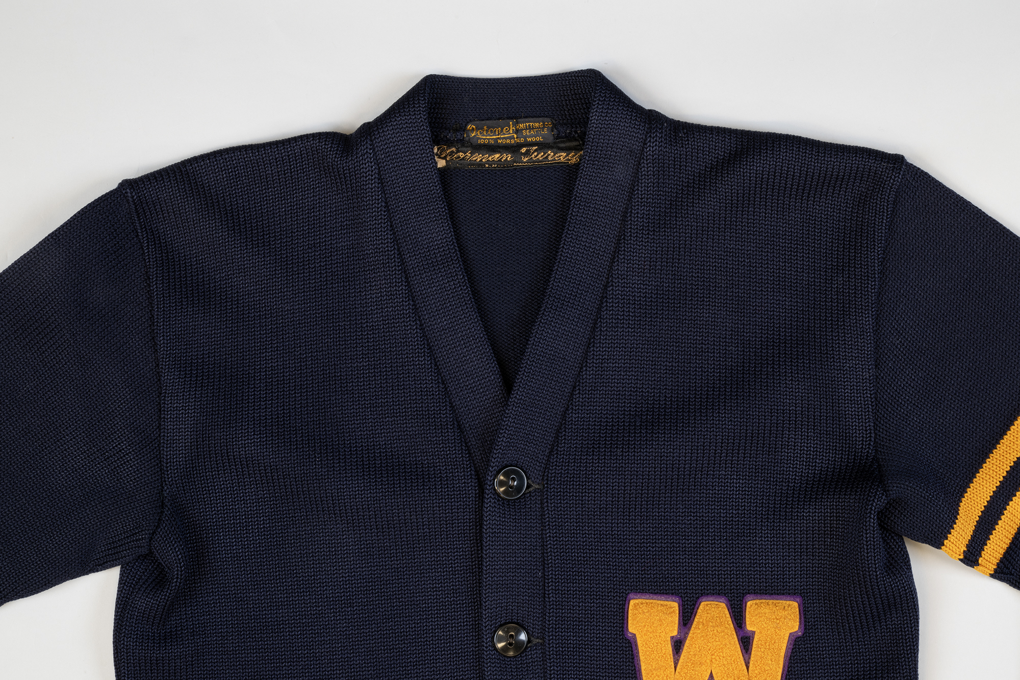Image of University of Washington rowing sweater, owned by Norman A. Turay, ca. 1937