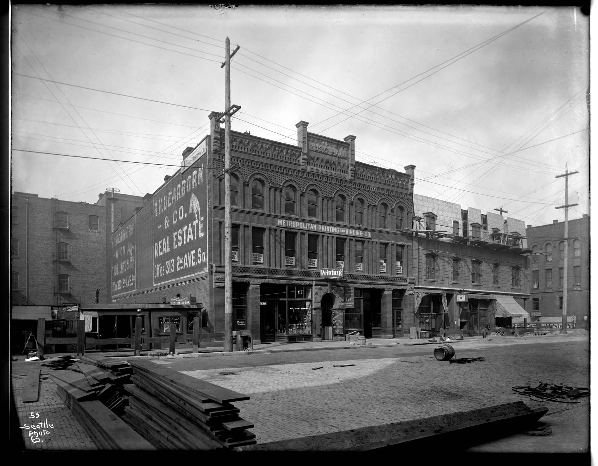Image of Dearborn Building, Seattle, circa 1900