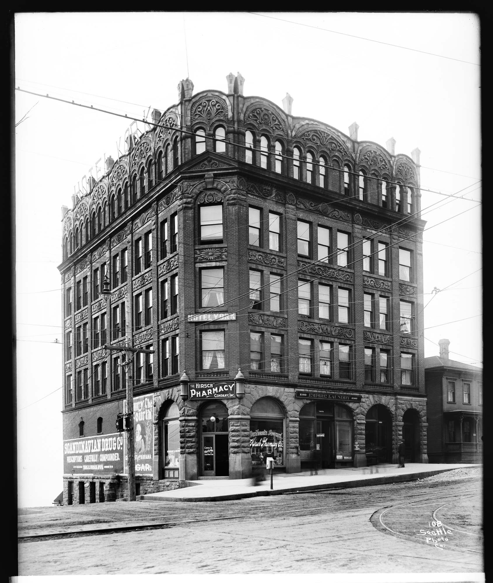 Image of Hotel York, Seattle, circa 1900