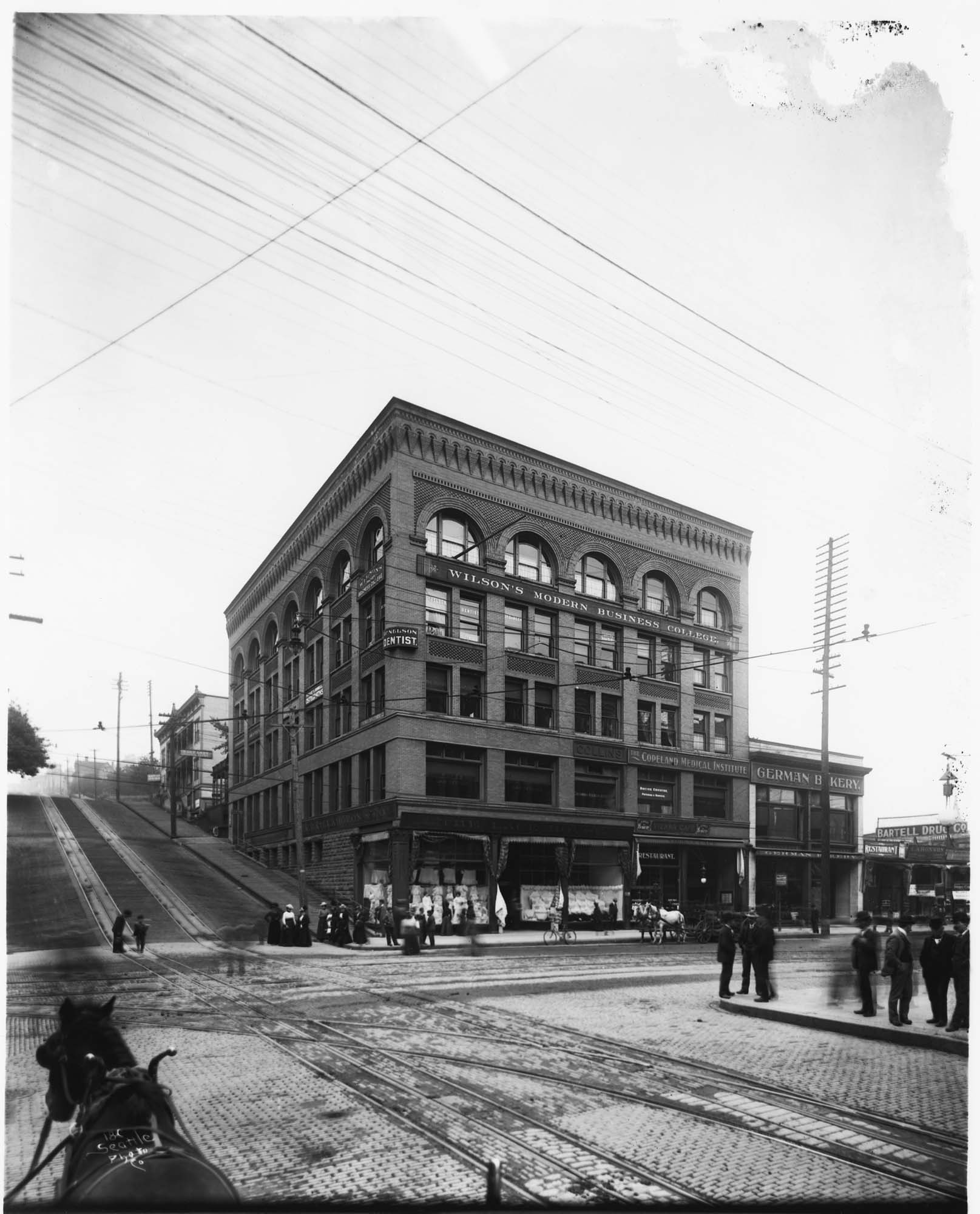 Image of Collins Block, Seattle, circa 1898