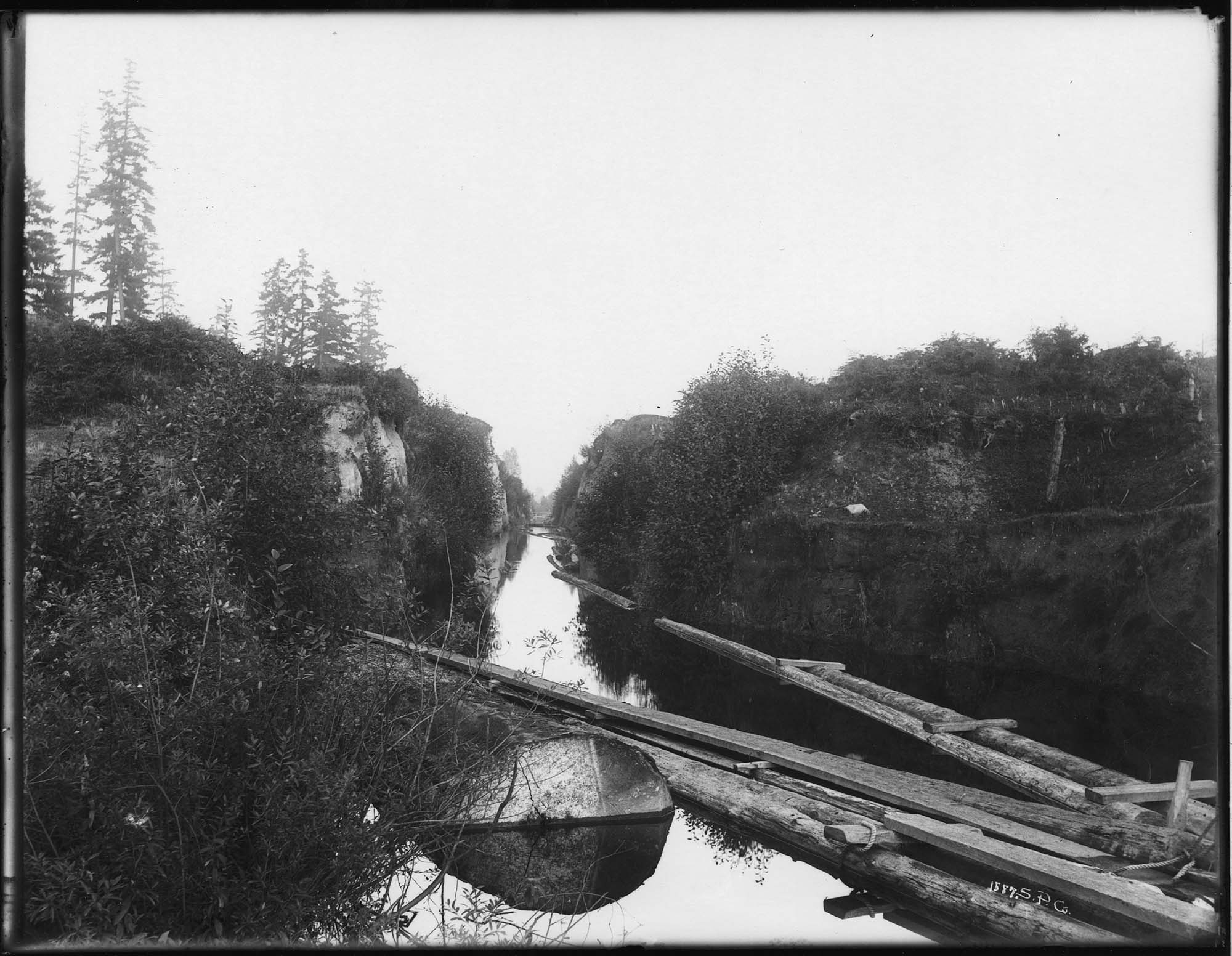 Image of Montlake canal, Seattle, circa 1900